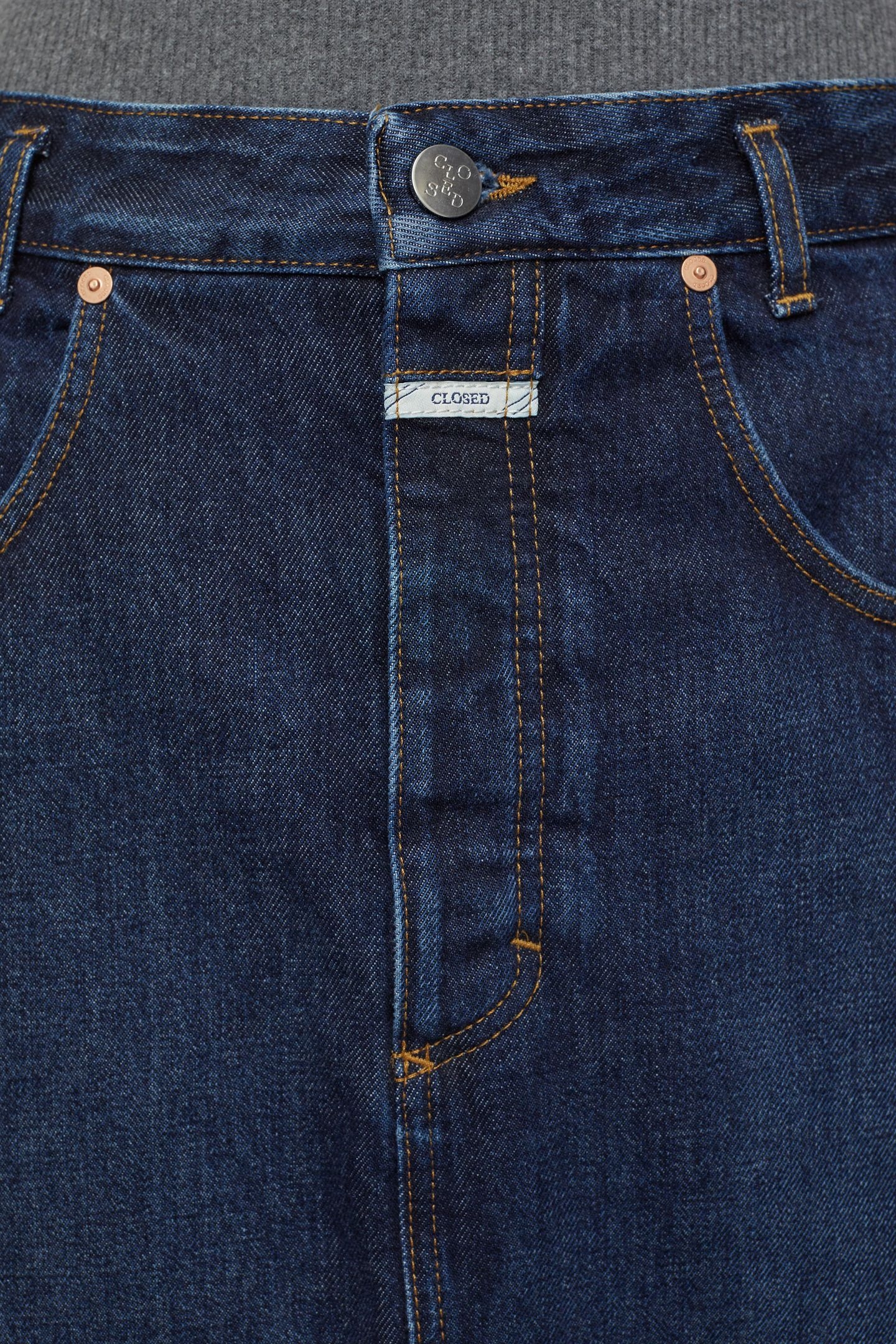 LONG 5-POCKET SKIRT DARK BLUE 6