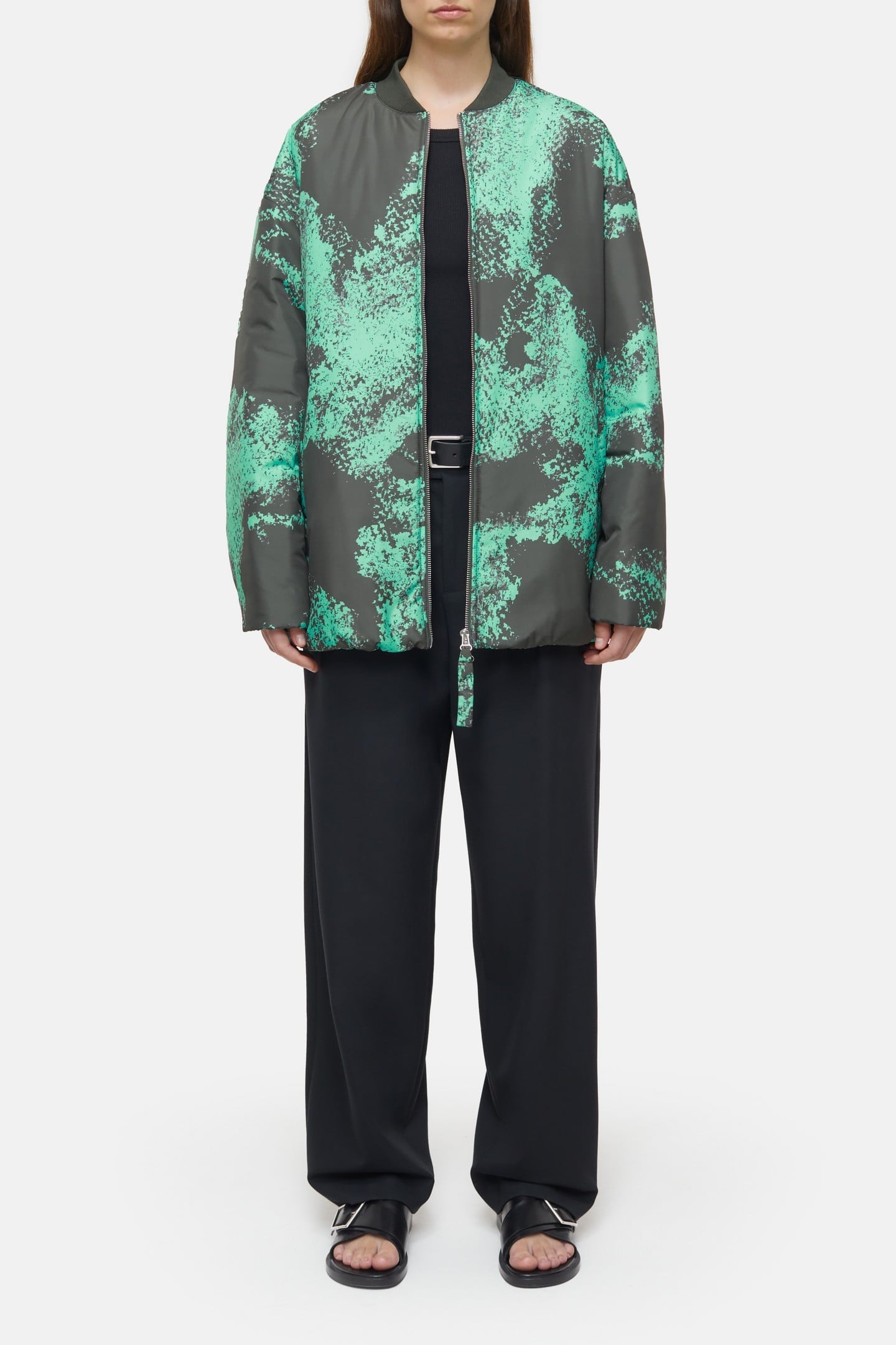 BOMBER JACKET GREEN WEED 1