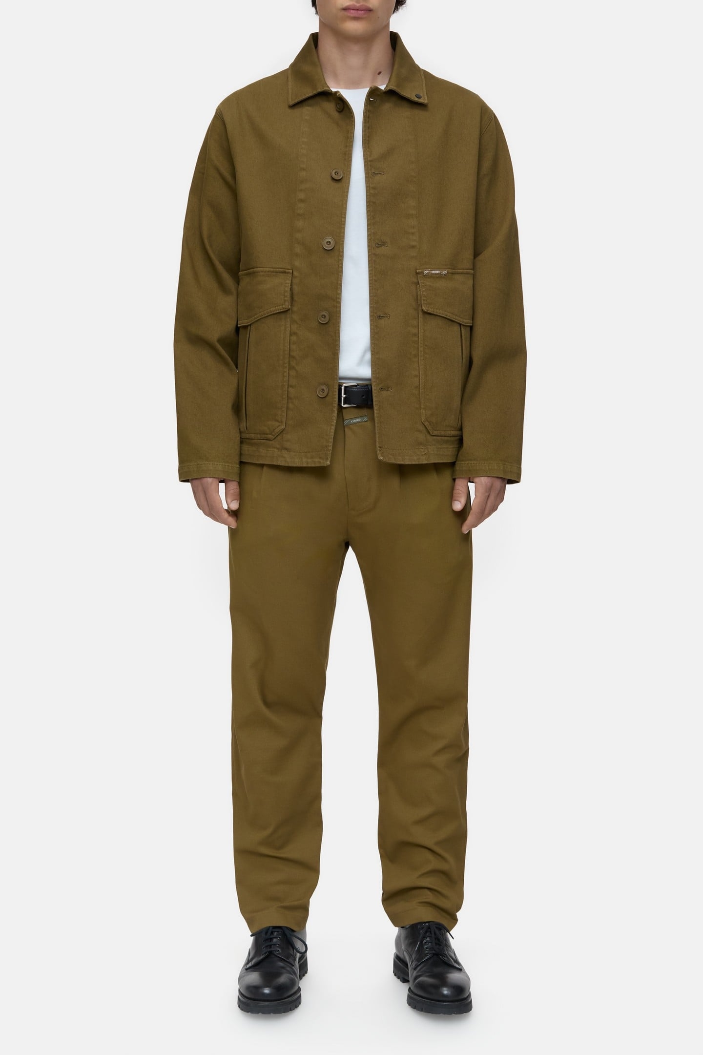 BERGEN TAPERED PANTS GOLDEN MOSS 4