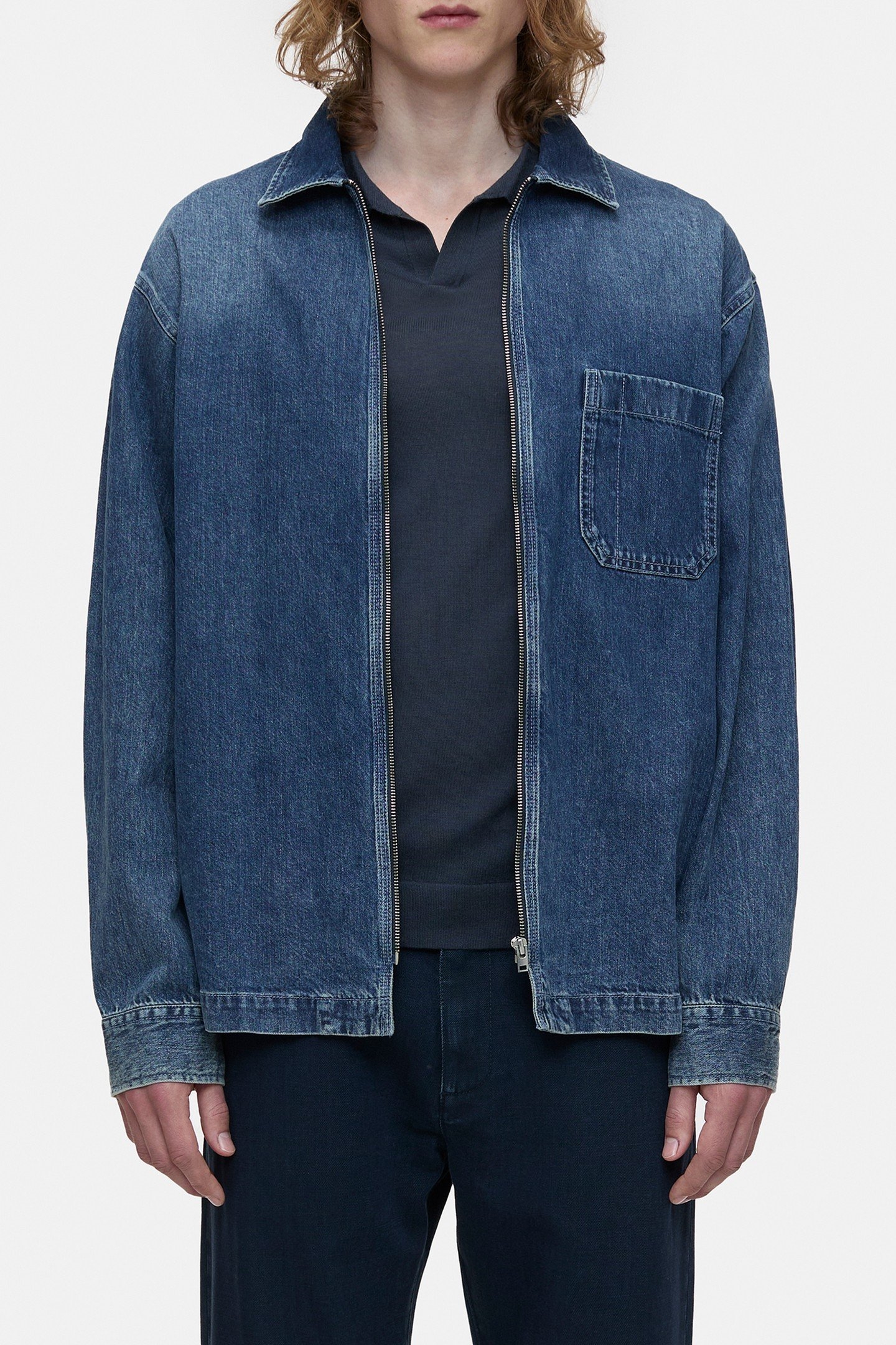 ZIPPED SHIRT & BLOUSES LIGHT BLUE 3