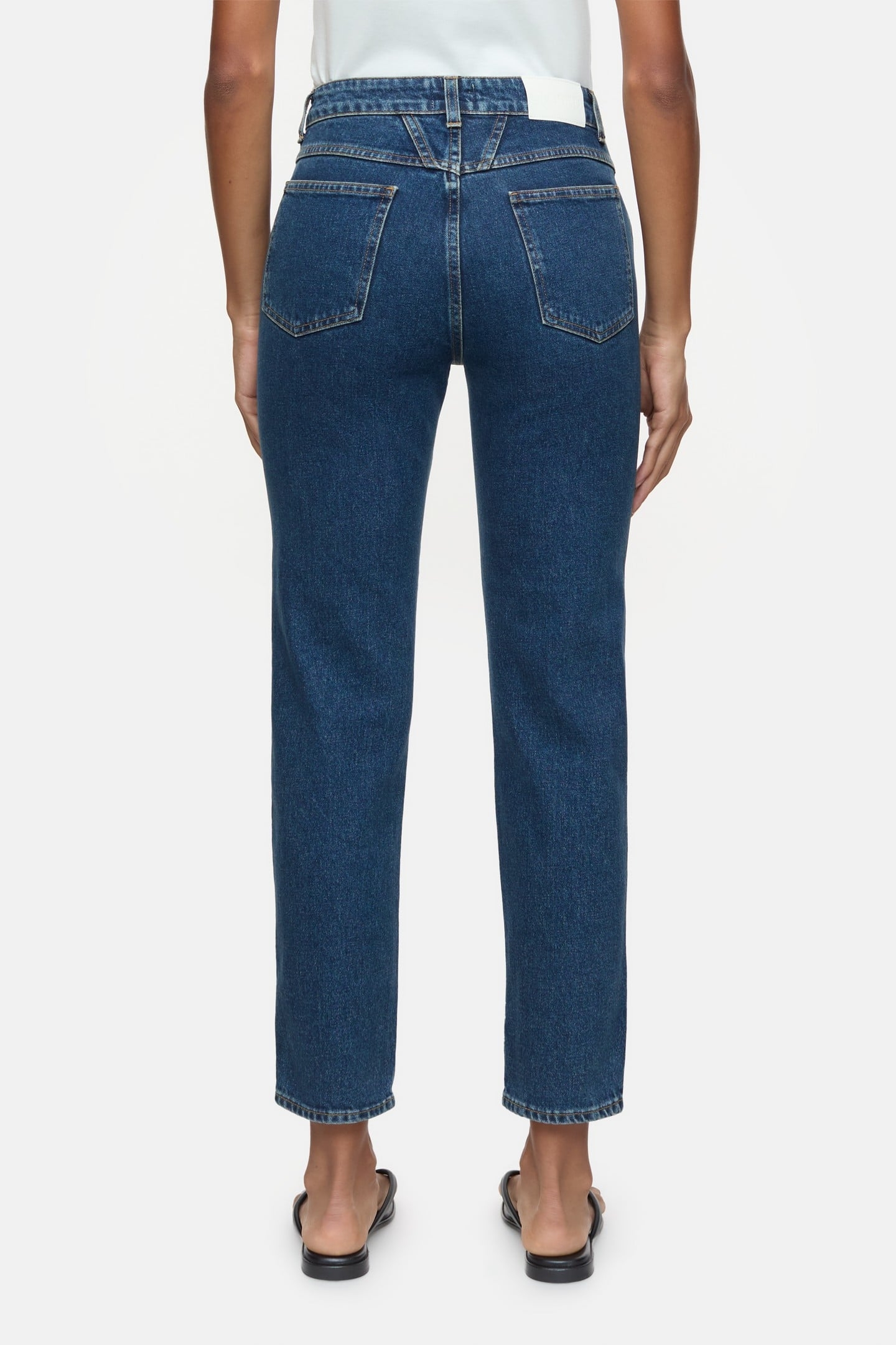 PEDAL PUSHER JEANS DARK BLUE 2