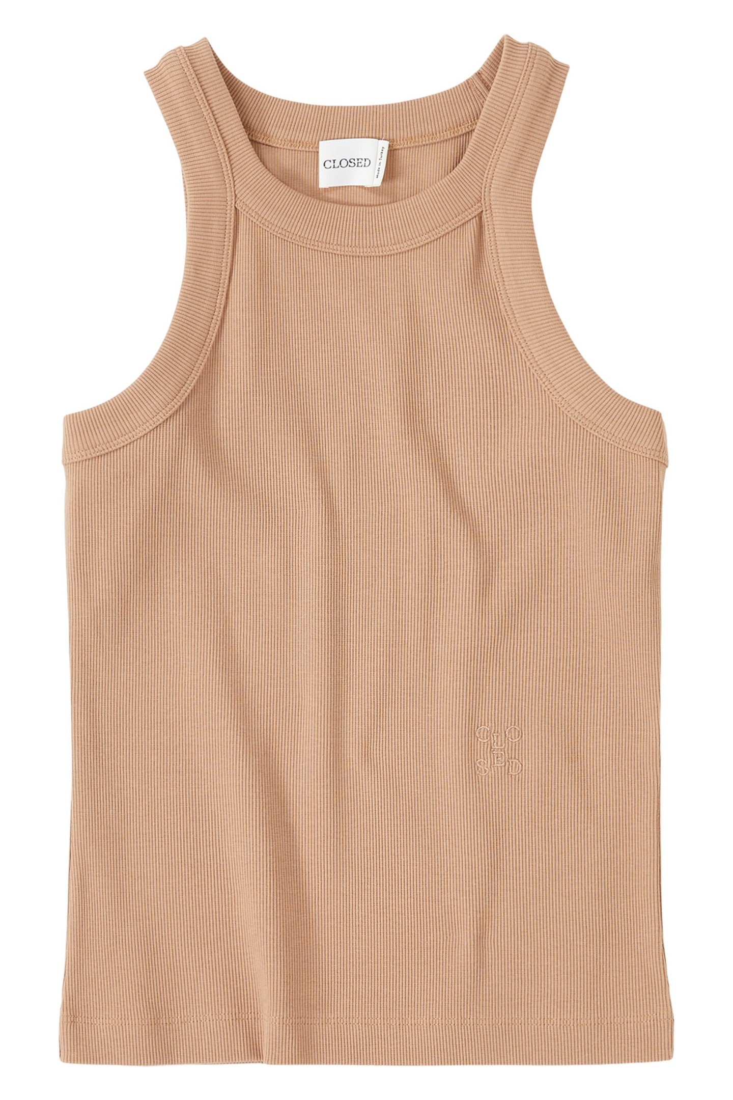 RACER TANK TOP T-SHIRTS BISCOTTI BROWN 4