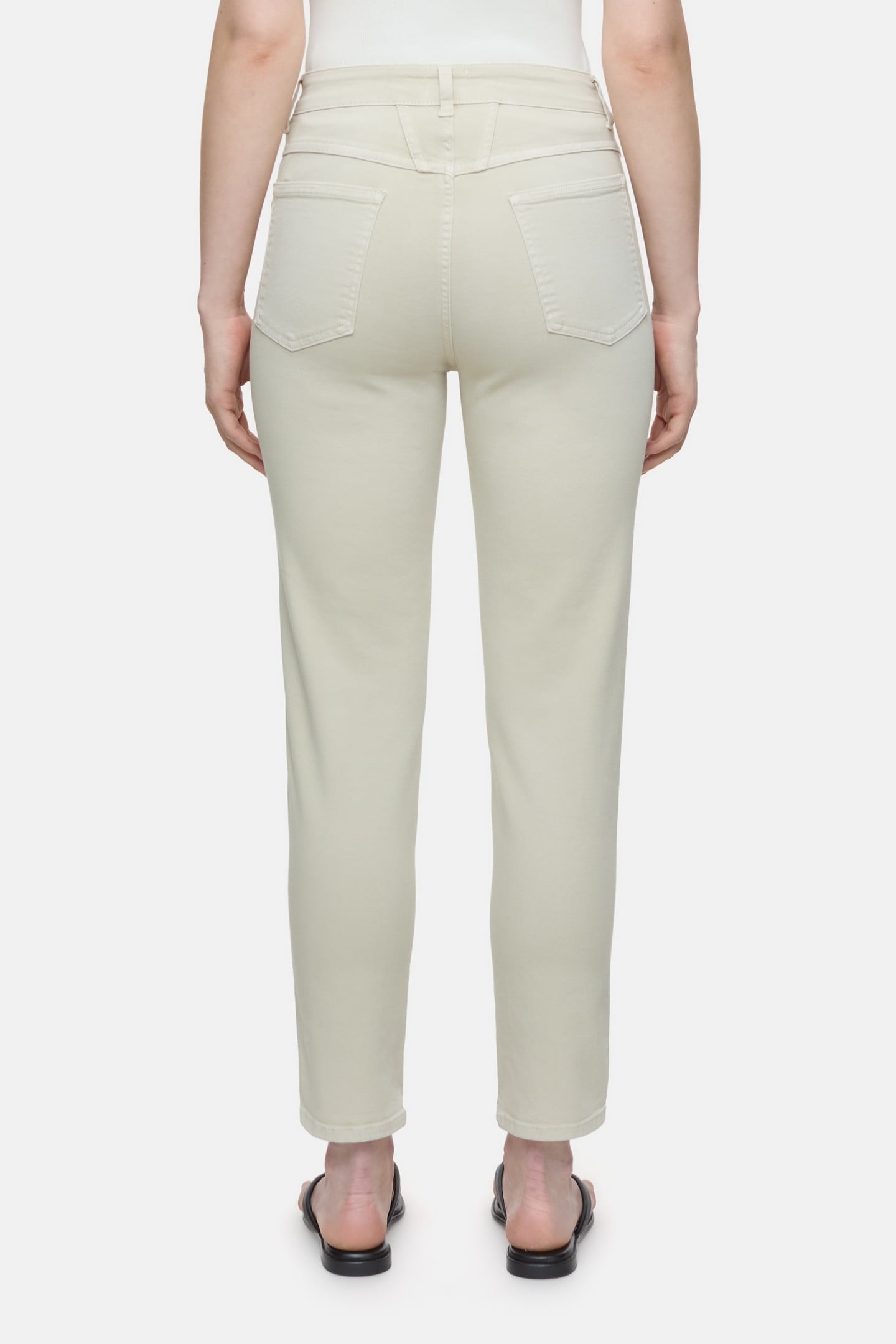 PEDAL PUSHER JEANS SABBIA BEIGE 2