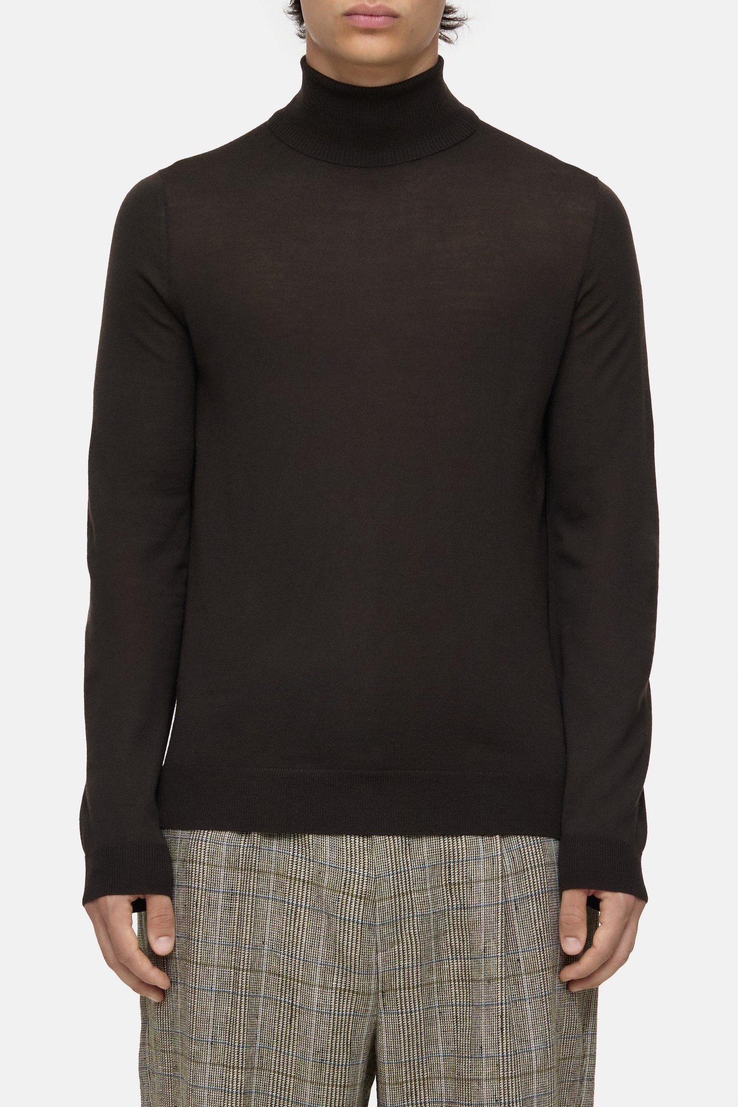 TURTLE-NECK JUMPER KNITS EBONY 1