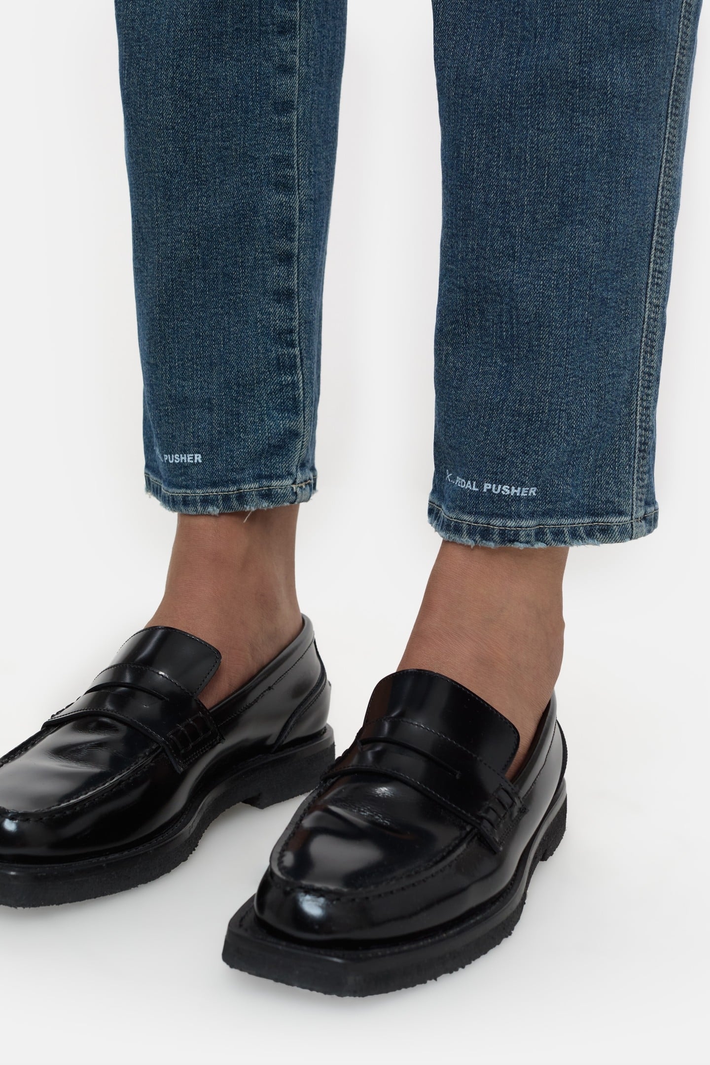 PEDAL PUSHER JEANS MID BLUE 4