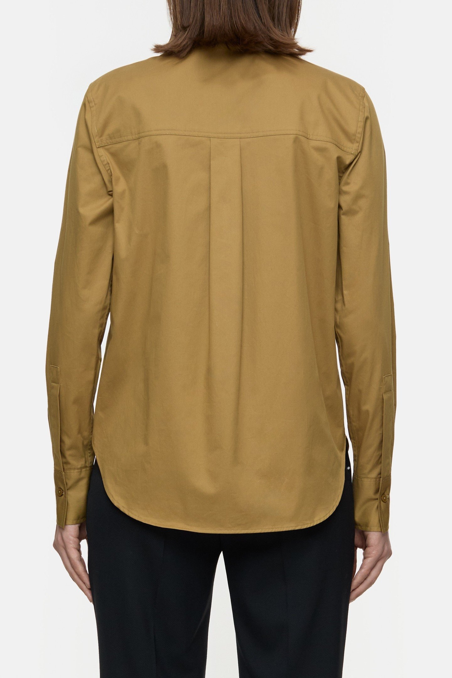 STRAIGHT FITTED BLOUSE SHIRT TULLAMORE BROWN 2