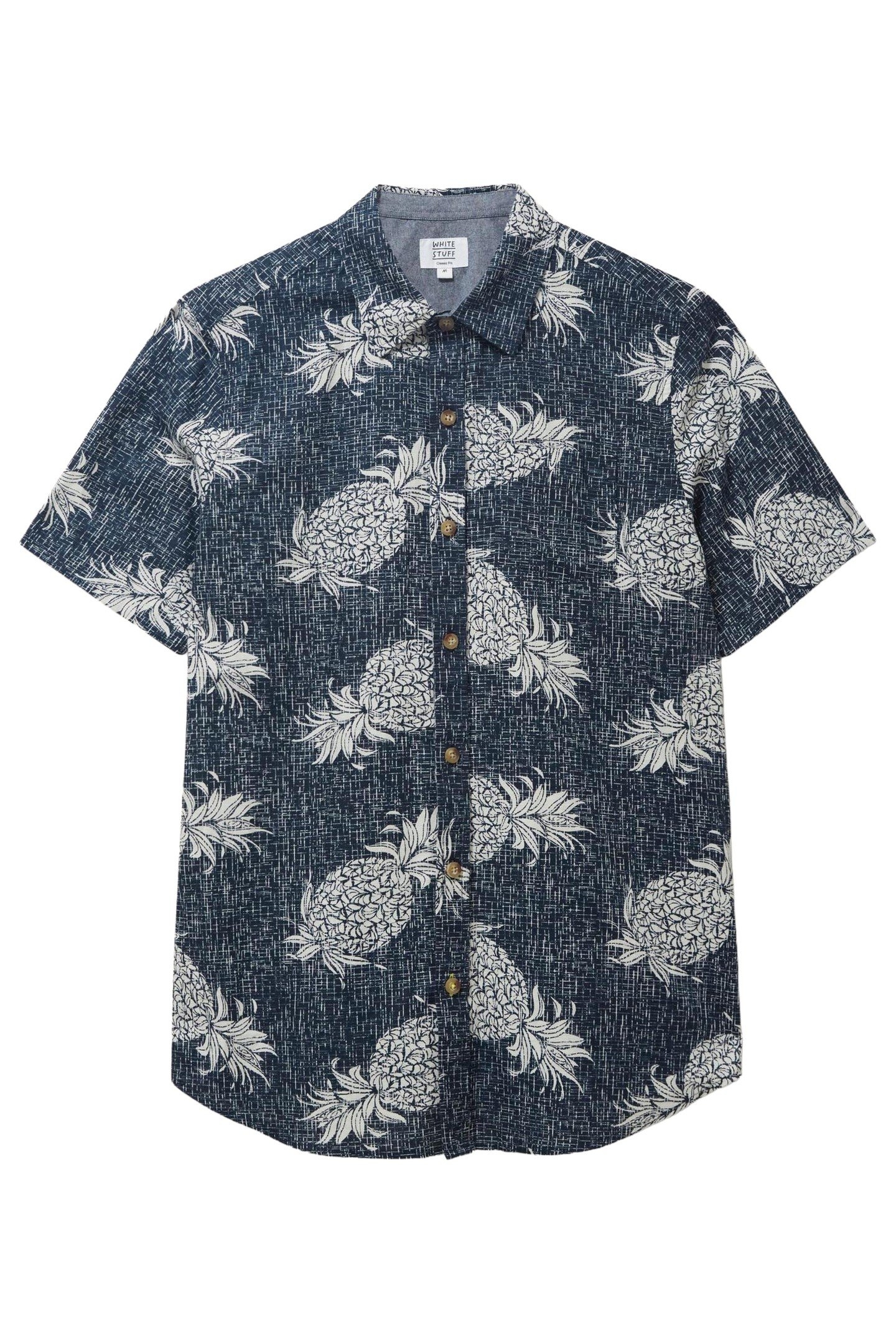 PENARE PINEAPPLE PR SS SHIRT DARK NAVY 3