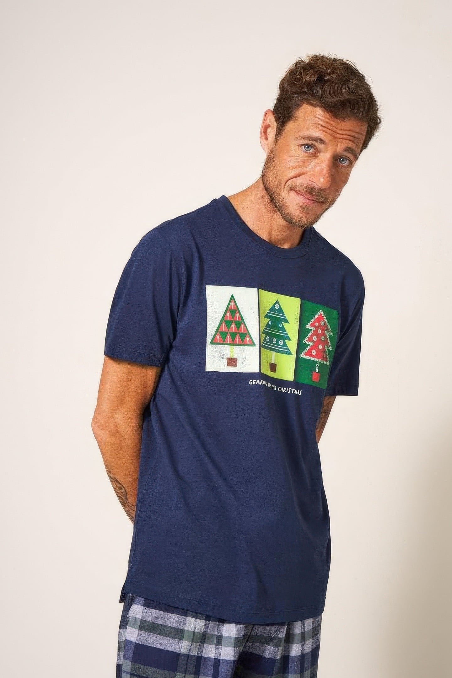 CHRISTMAS GEAR GRAPHIC TEE DARK NAVY 1