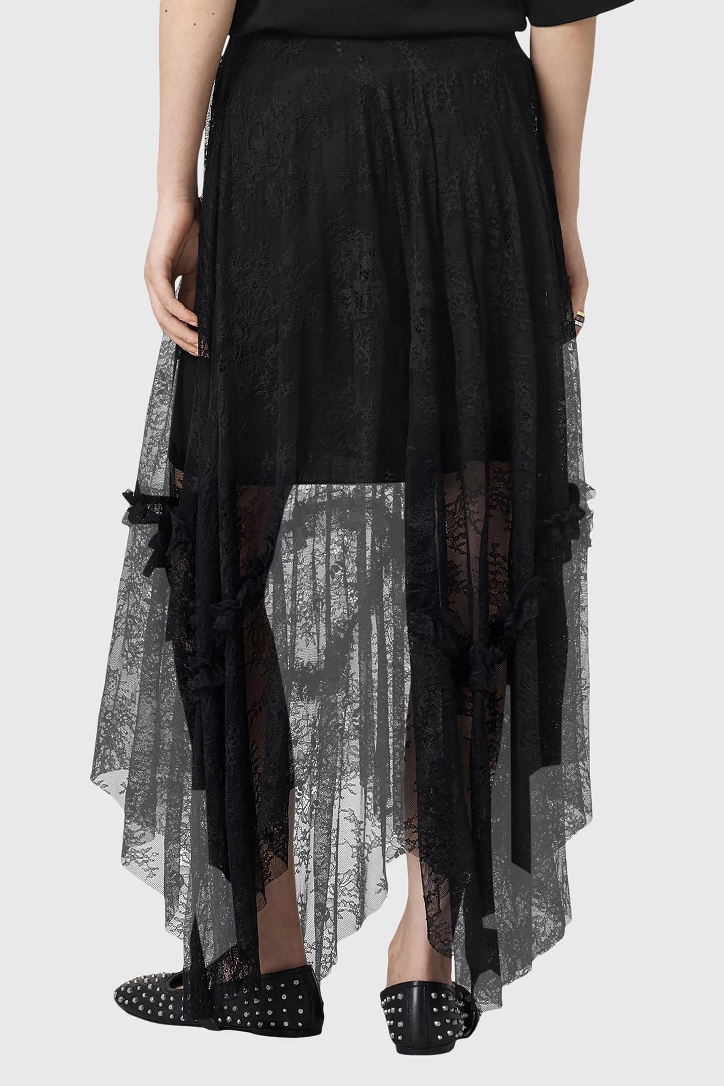 JOSIE LACE SKIRT BLACK 3