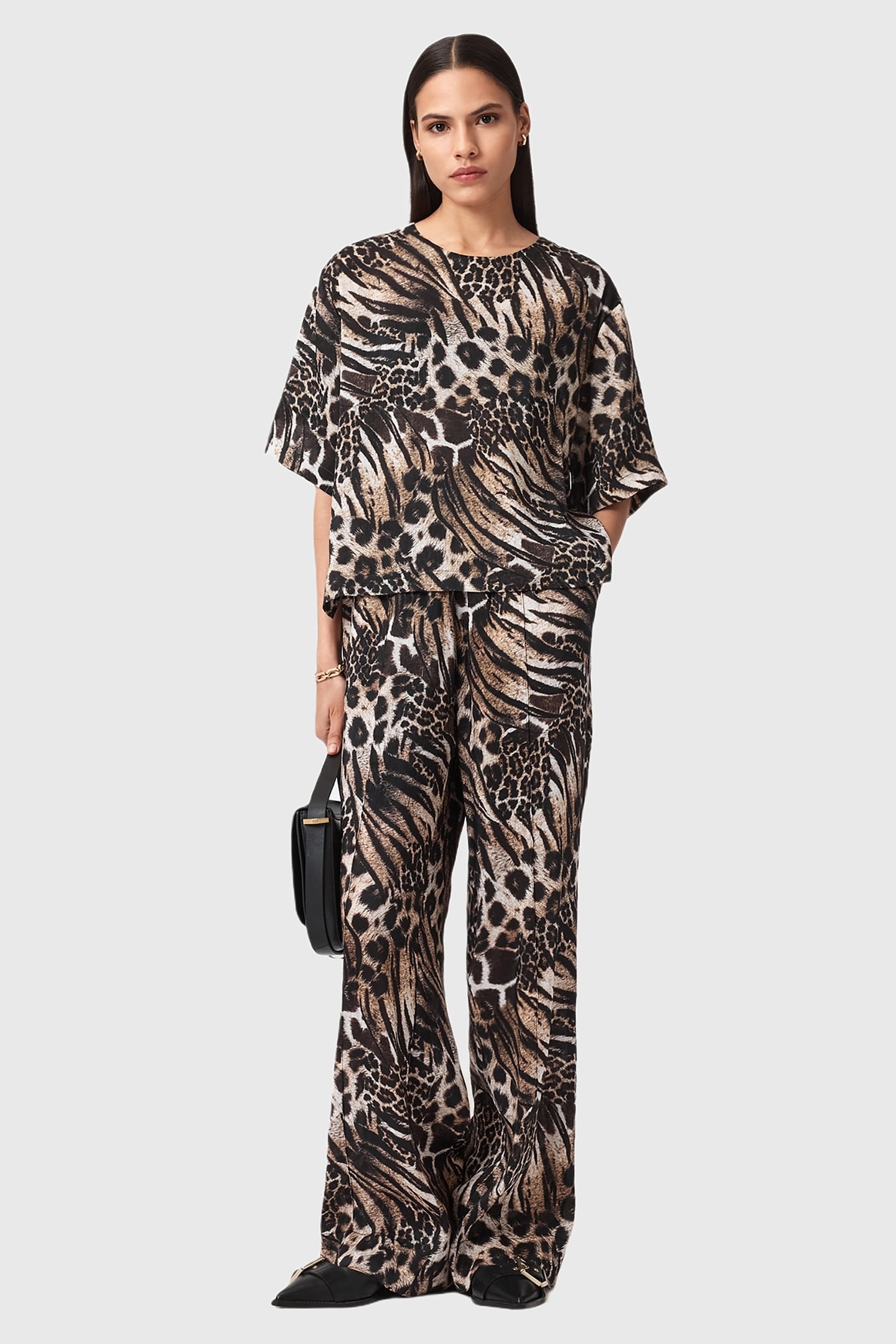 CHARLI LINEN TROUSER TRIO TAUPE BROWN 3