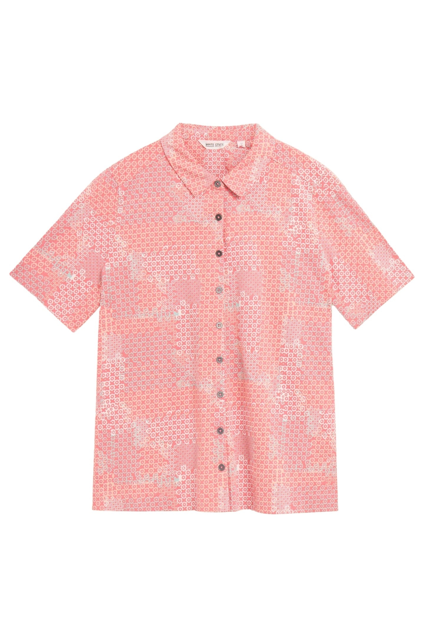 COSMIC SHORT SLEEVE SHIRT PINK PRINT 1