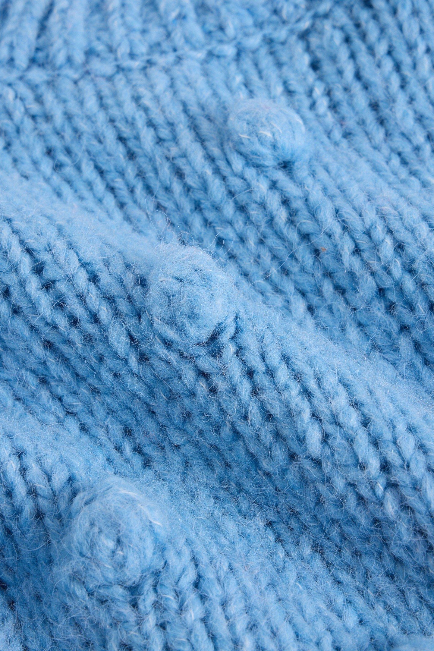 POM POM JUMPER BRIGHT BLUE 2