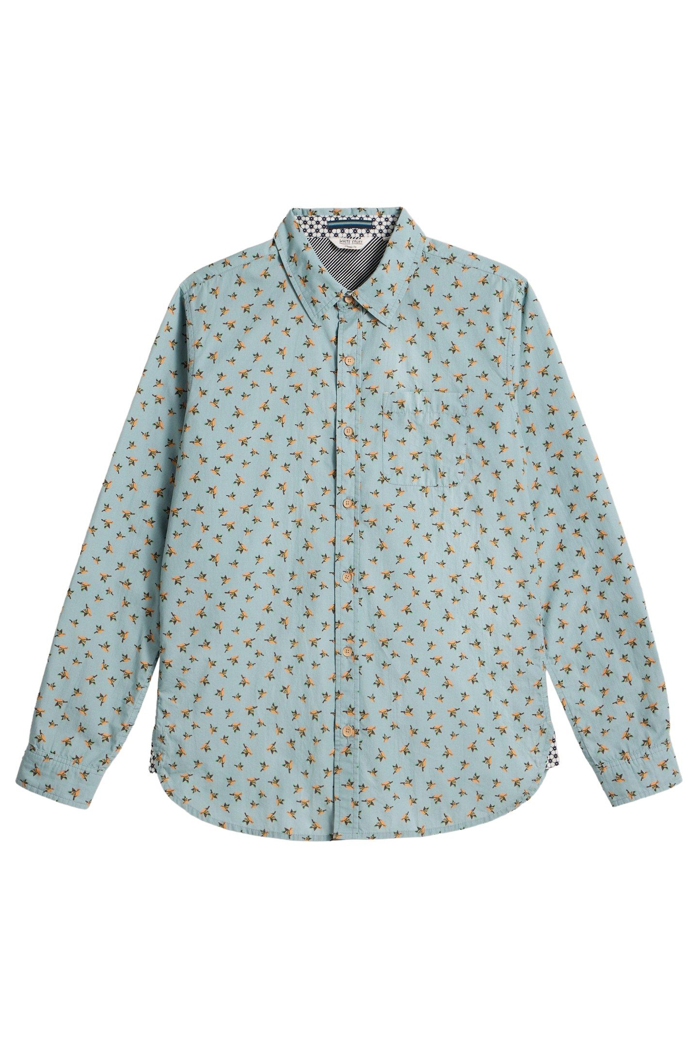 ORIGAMI PRINTED SHIRT BLUE PRINT 3