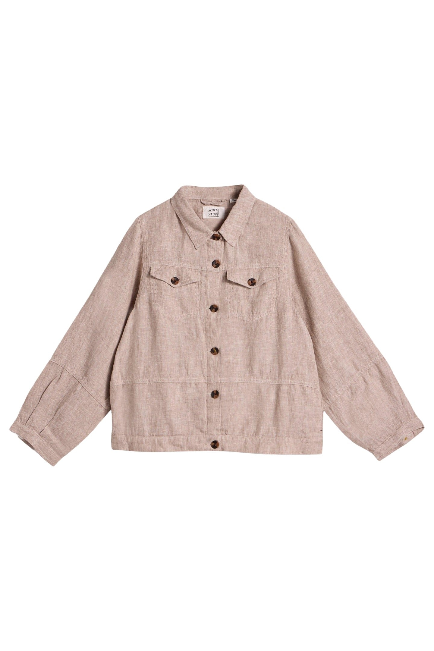 CAMILLE LINEN JACKET LIGHT NATURAL 3