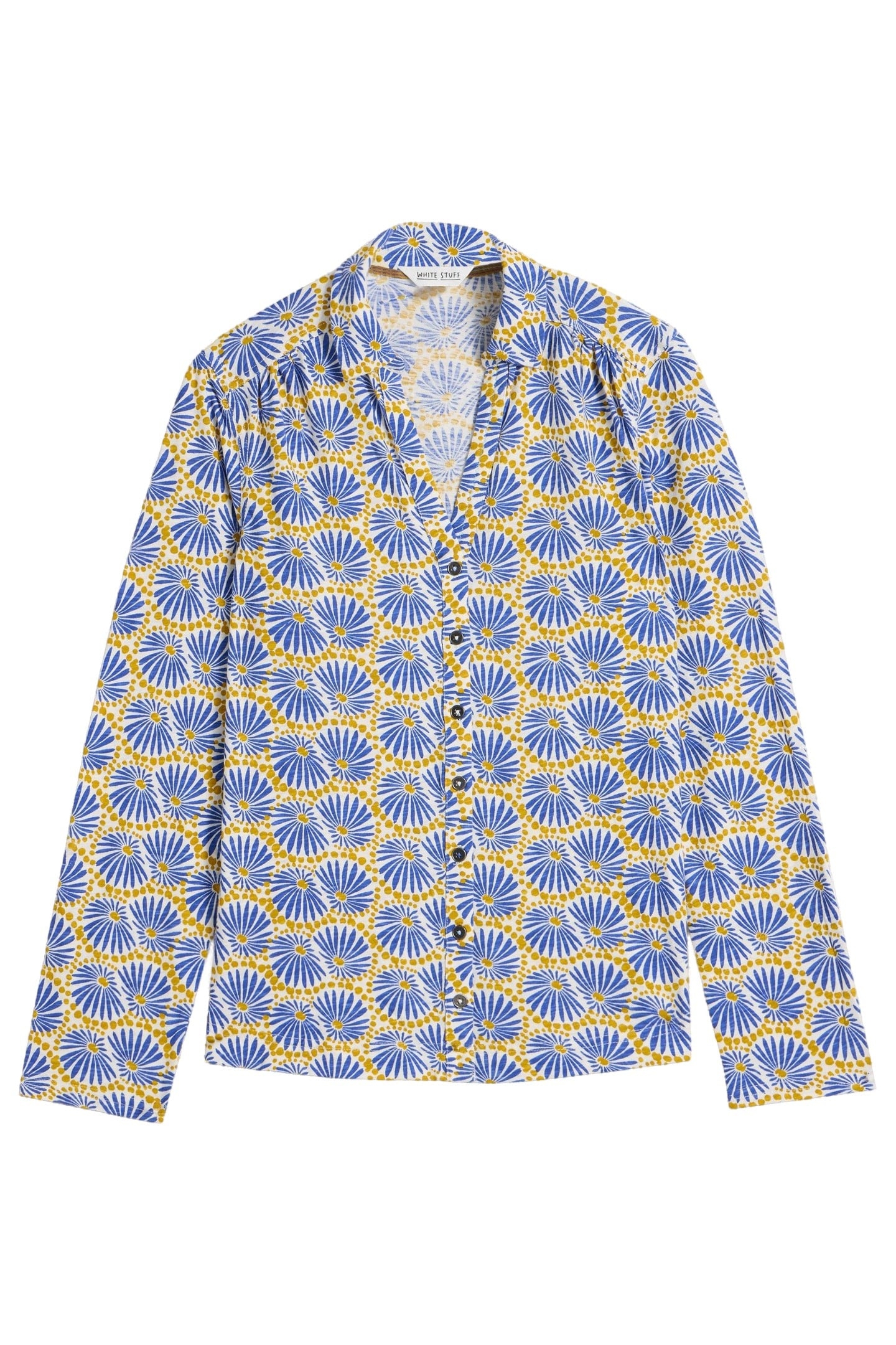 ANNIE JERSEY SHIRT WHITE PRINT 3