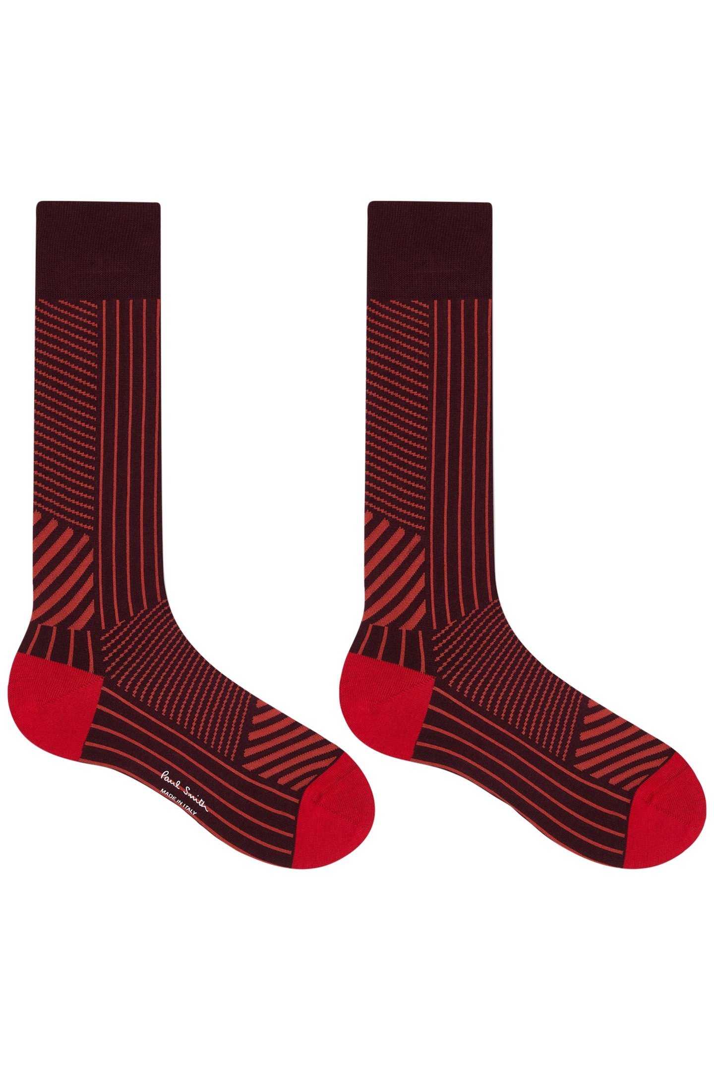 SOCK HAYDEN STRIPE BURGUNDY/ BORDE 1