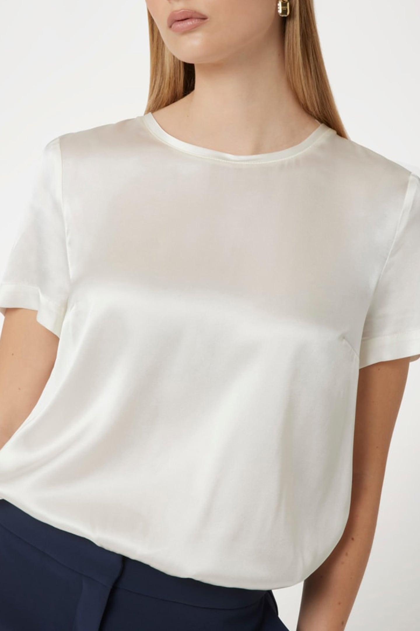 MARCIANO BY GUESS DENISE SS TOP EGGSHELL ECRU 6