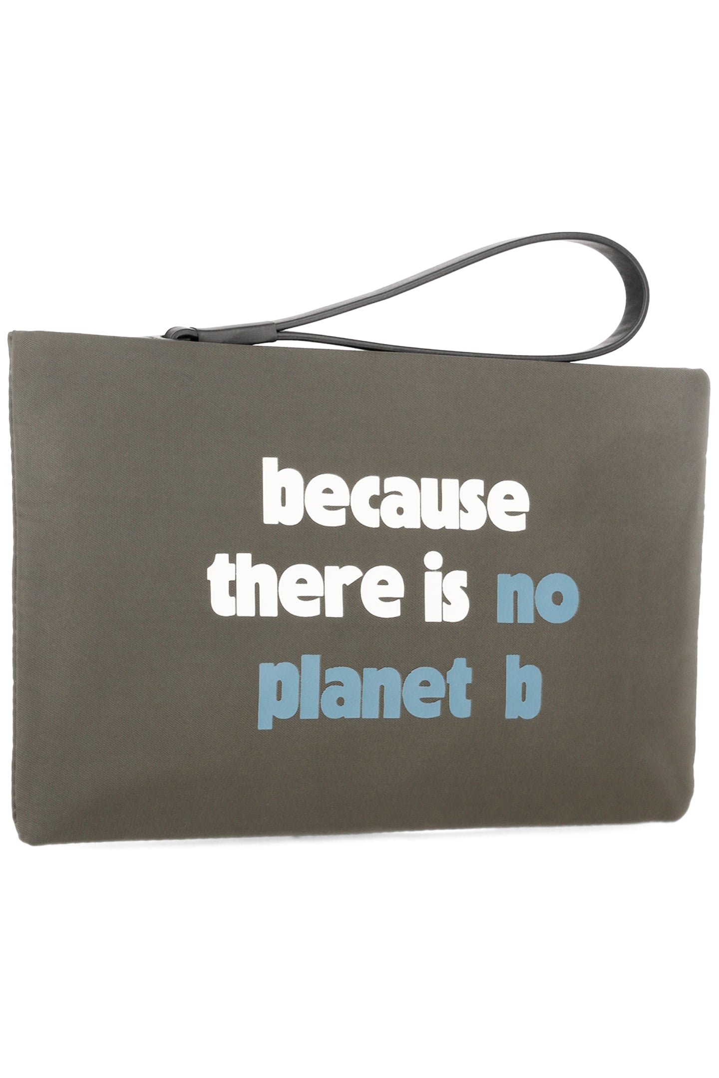 LUPITAALF CLUTCH W/ MESSAGE LEAF GREEN 1