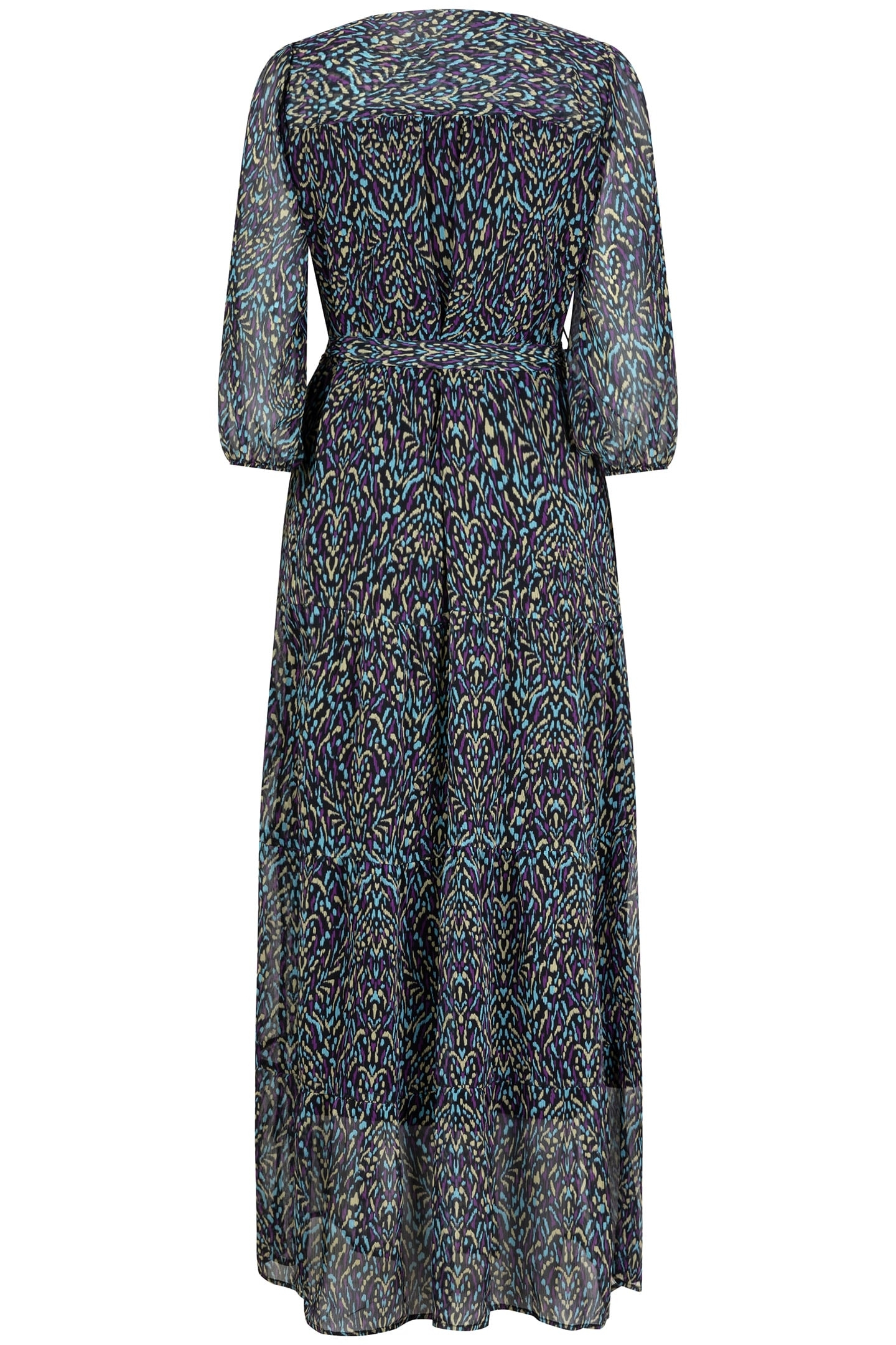 DRESS LAYERED WRAP OVER MAGICAL EARTH PRINT 6