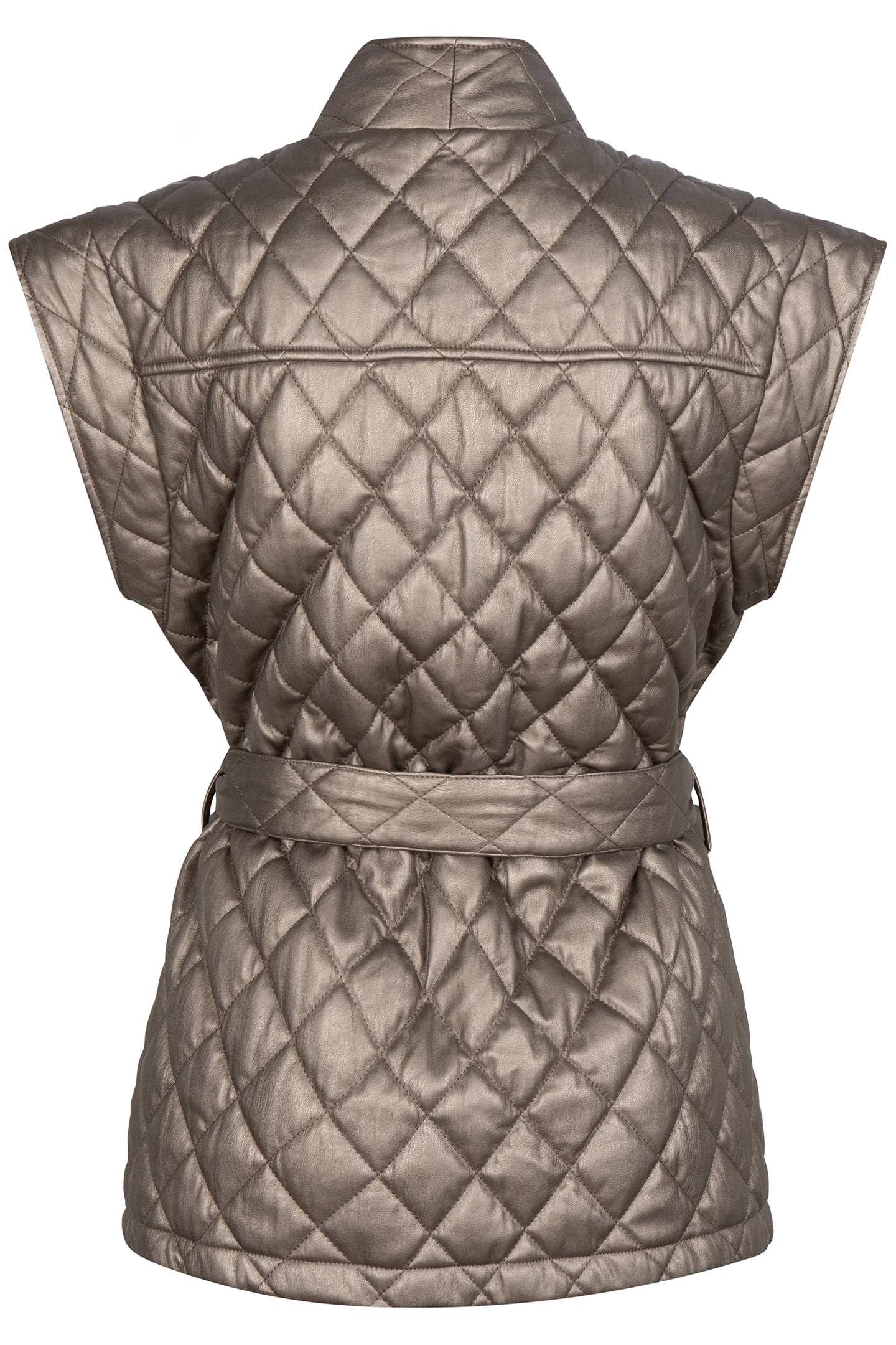GILET PADDED PU SOFT GOLD 7