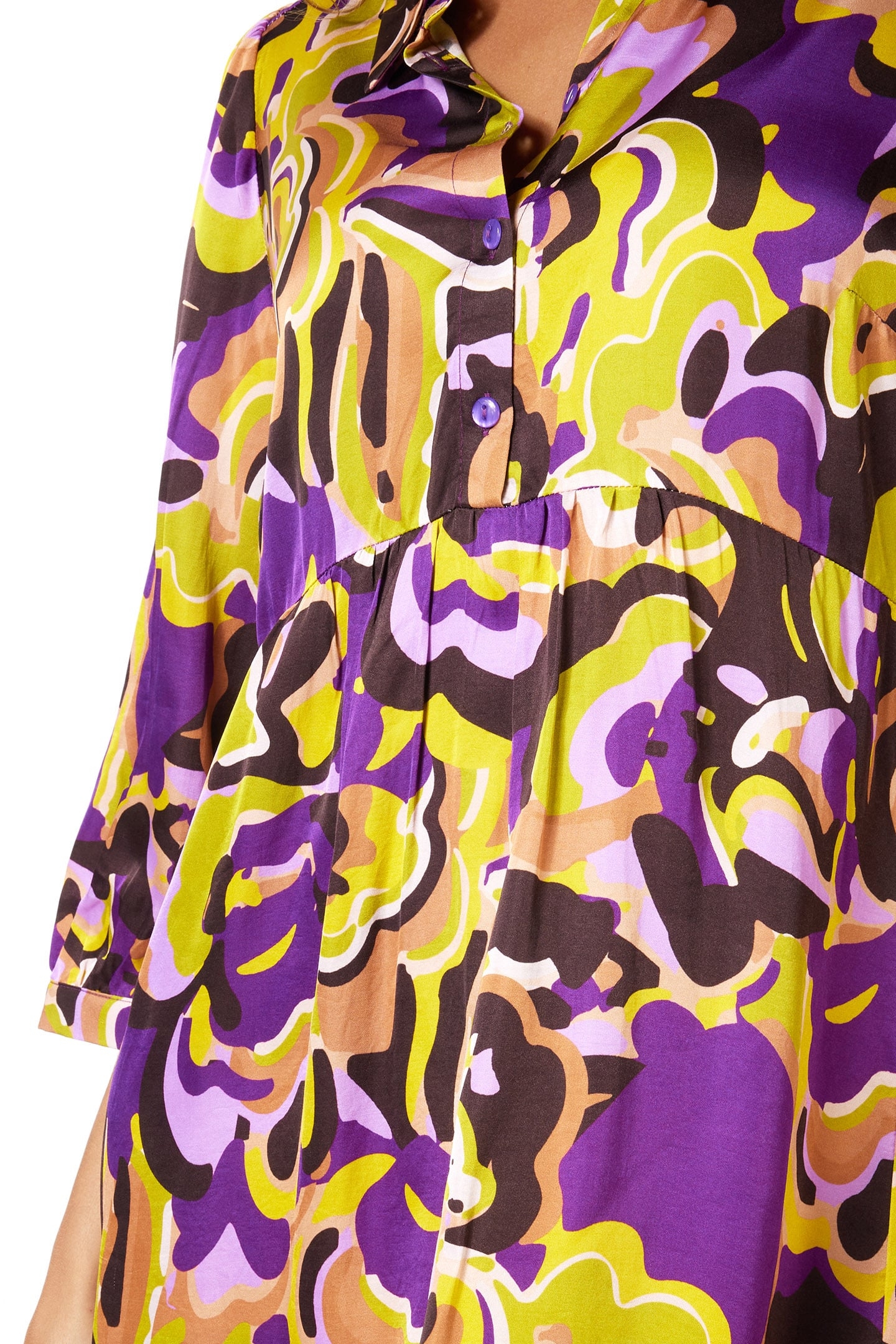 DRESS SHORT FANCY EARTH PRINT 7