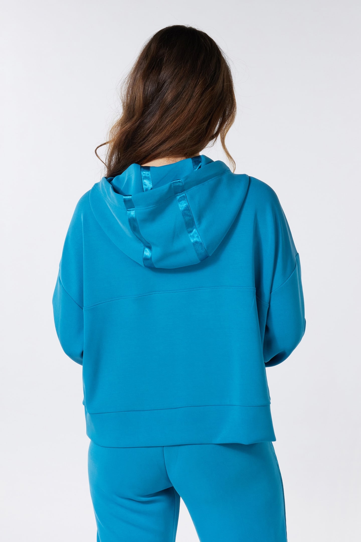 SWEATER HOODIE MODAL PETROL 4