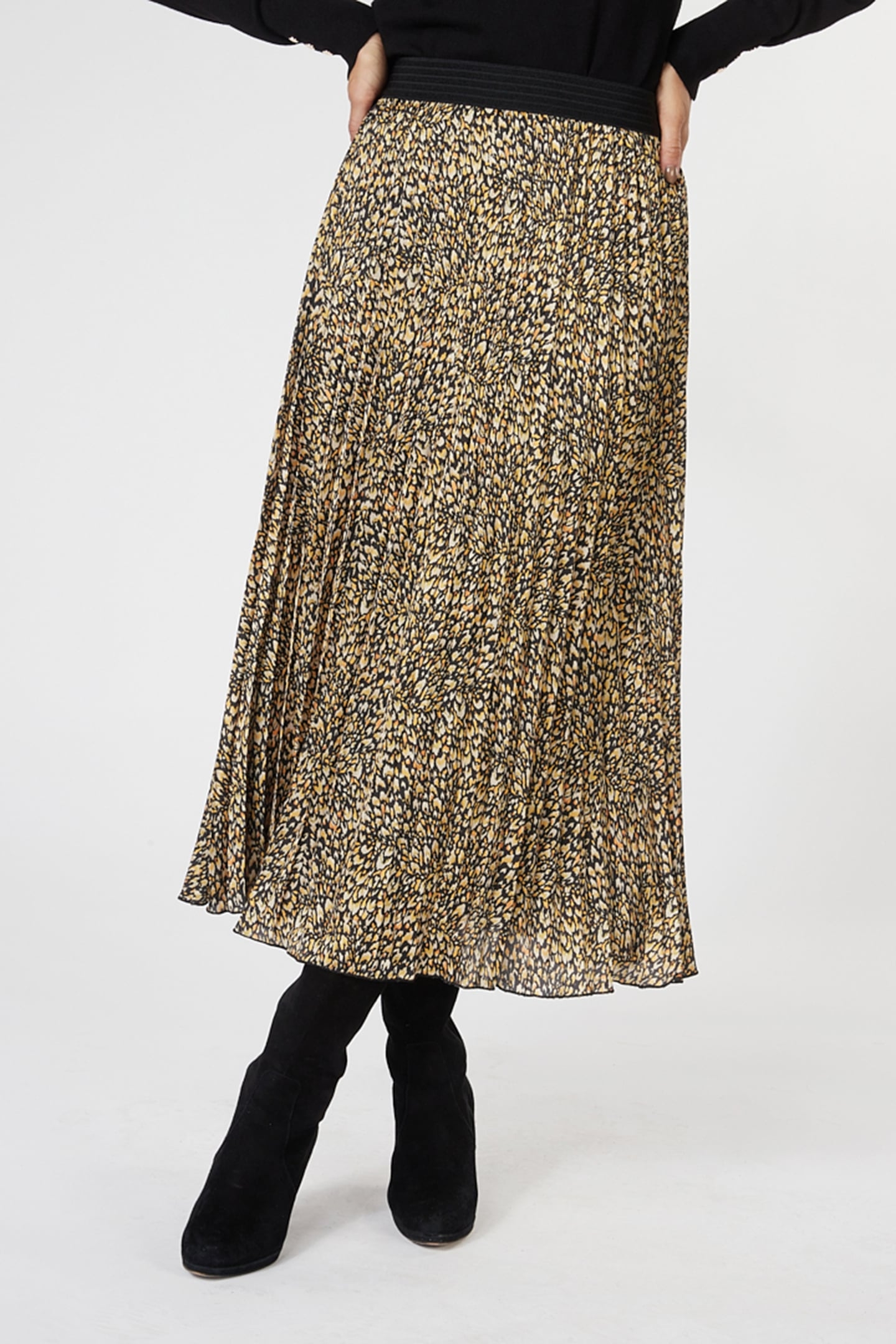 SKIRT PLISSE UNTAMED SPIRIT PRINT 1