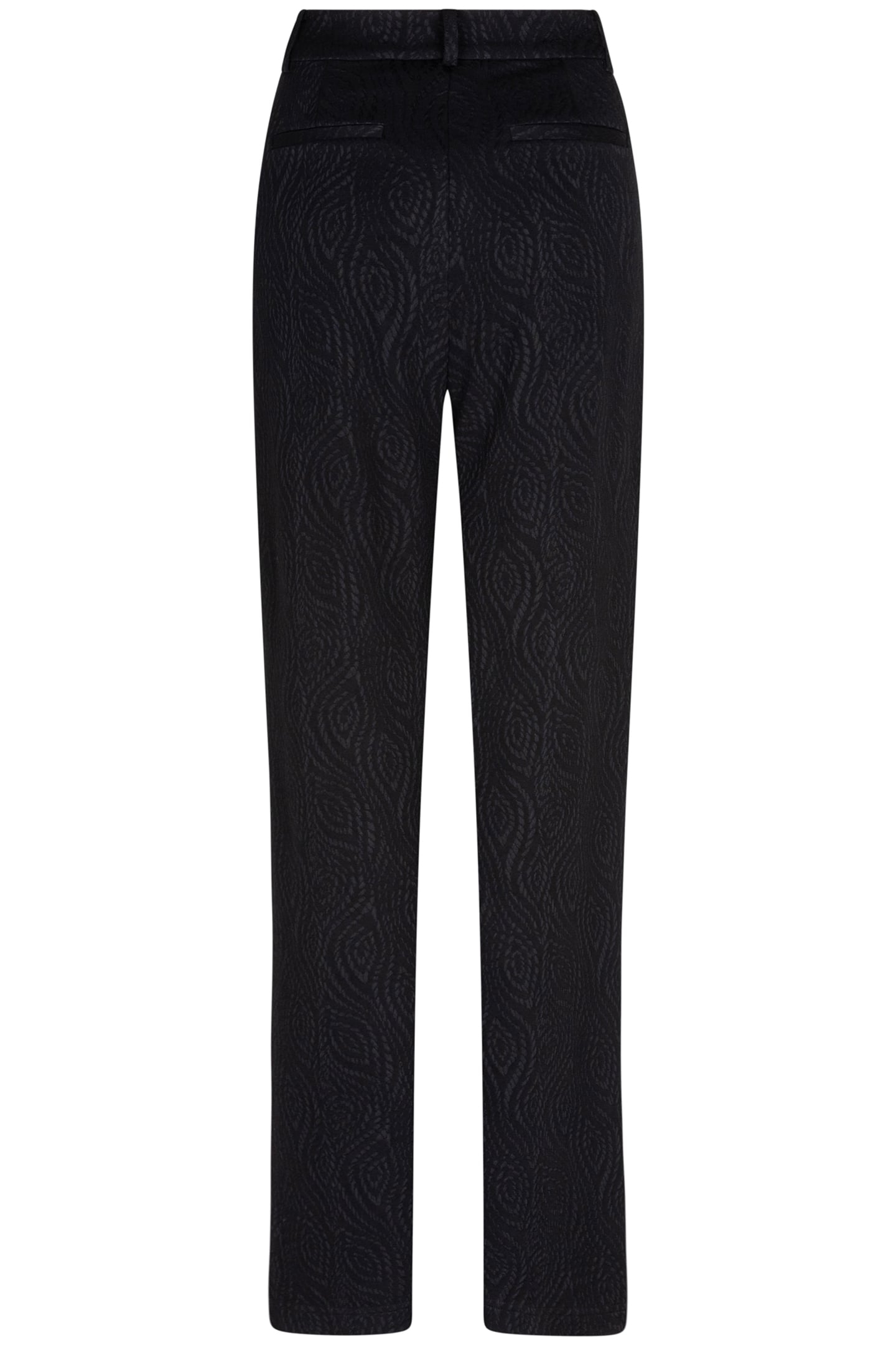 TROUSERS JACQUARD STRETCH BLACK 7