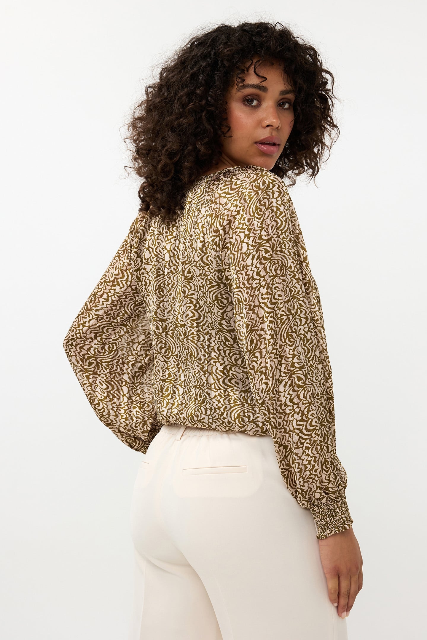 BLOUSE SMOCKING DIMENSION PRINT PRINT 3