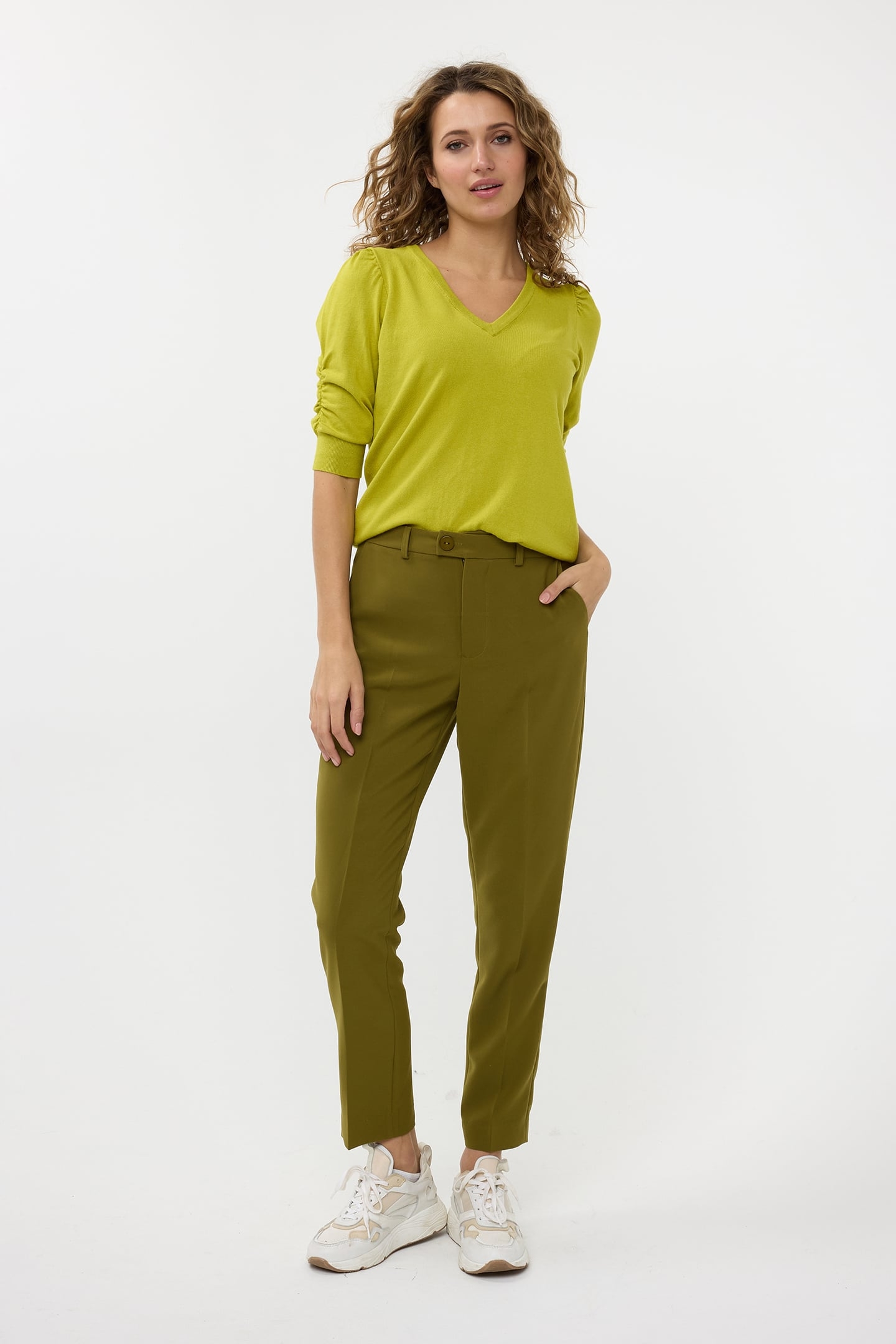 TROUSERS CHINO CITY MOSS GREEN 2