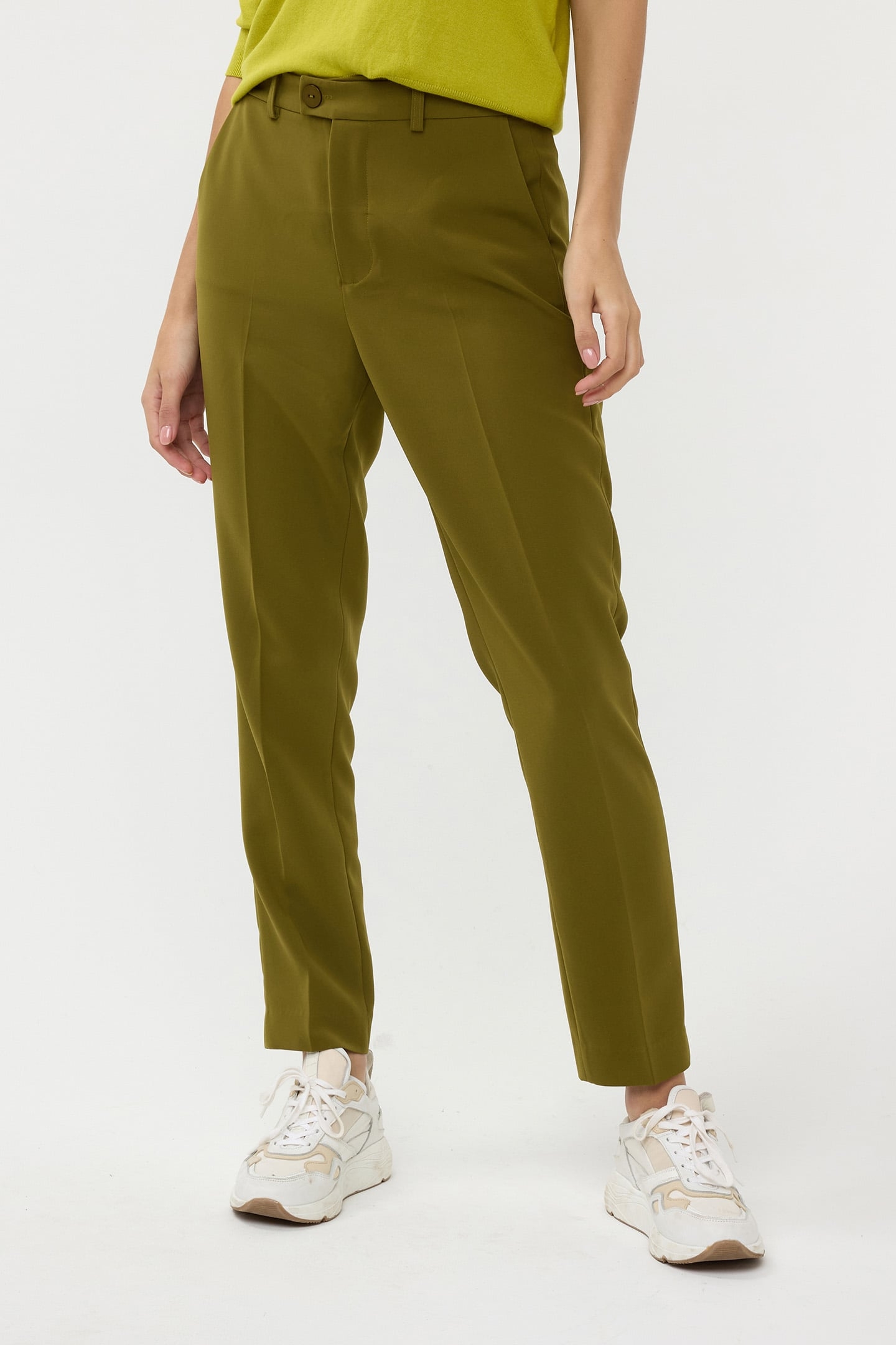 TROUSERS CHINO CITY MOSS GREEN 1