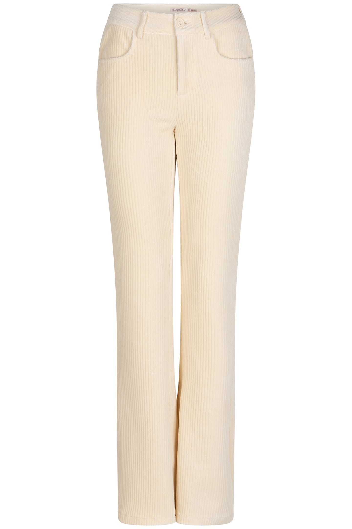 TROUSERS RIB FLAIR OFF WHITE 5