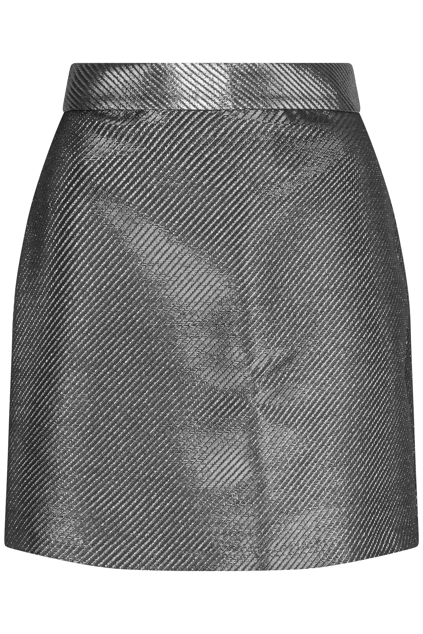 SKIRT METALLIC SILVER 7