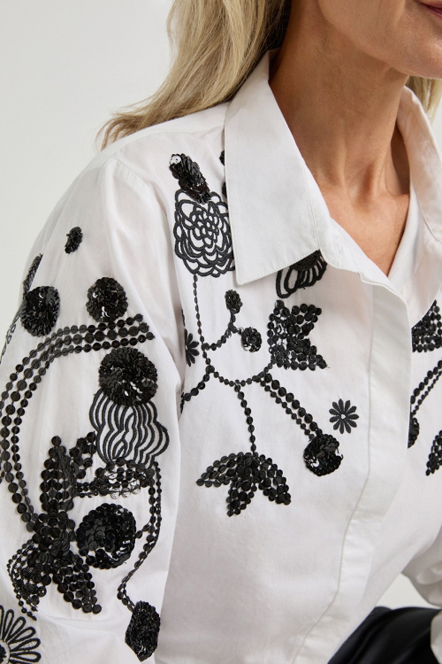 FAITH BLOUSE PAILLET WHITE 3