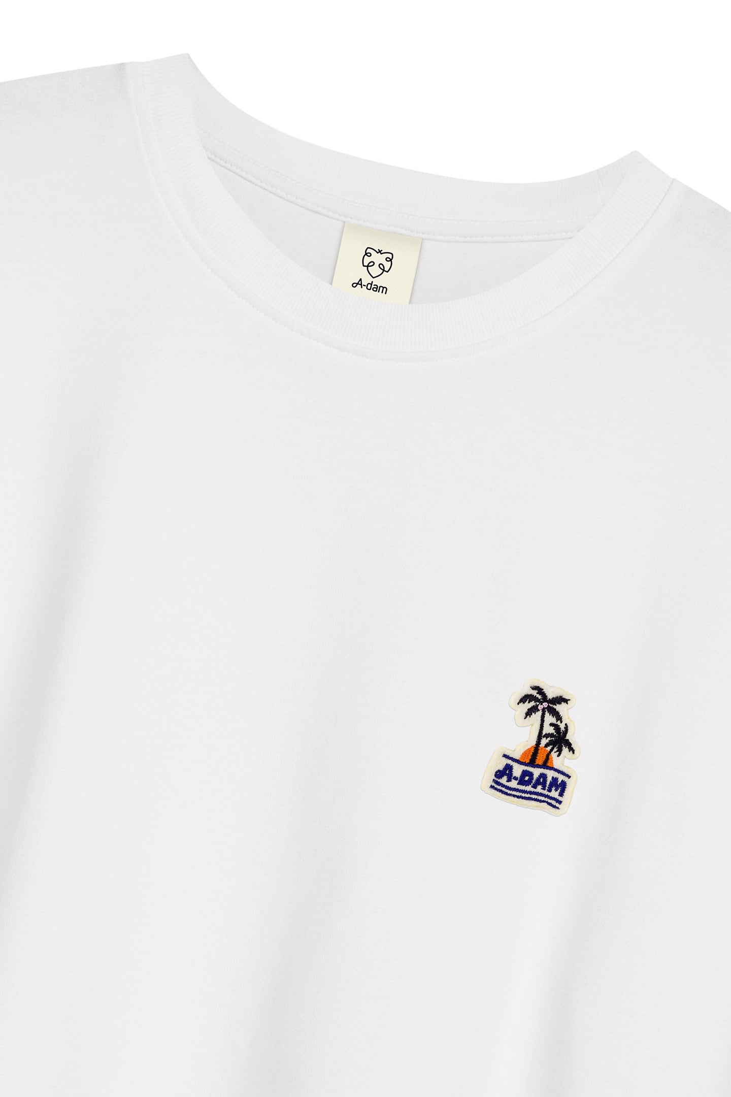 T-SHIRT WHITE PALM TREES WHITE 3