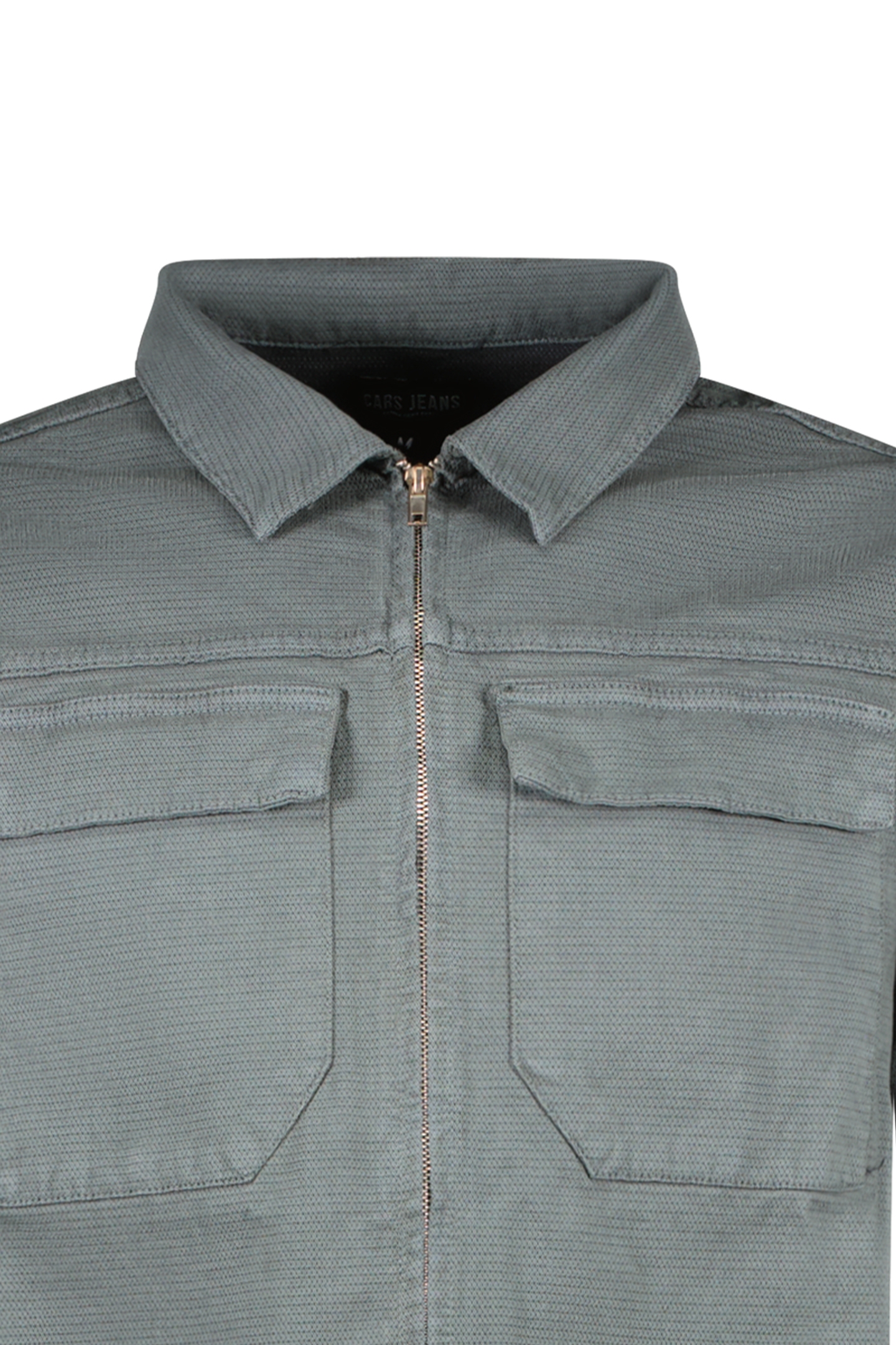RONZO SHIRT ZIP TWILL GMD MOSS 3