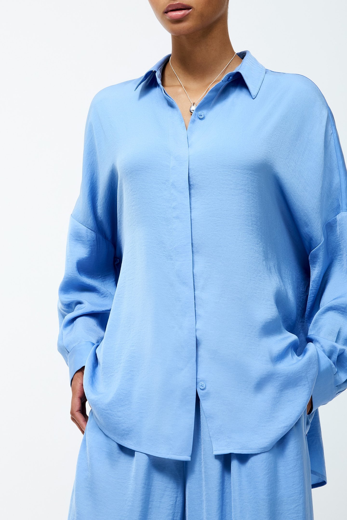 DAMASCO AIR FLOW POLY LS SHIRT CORNFLOWER BLUE 4