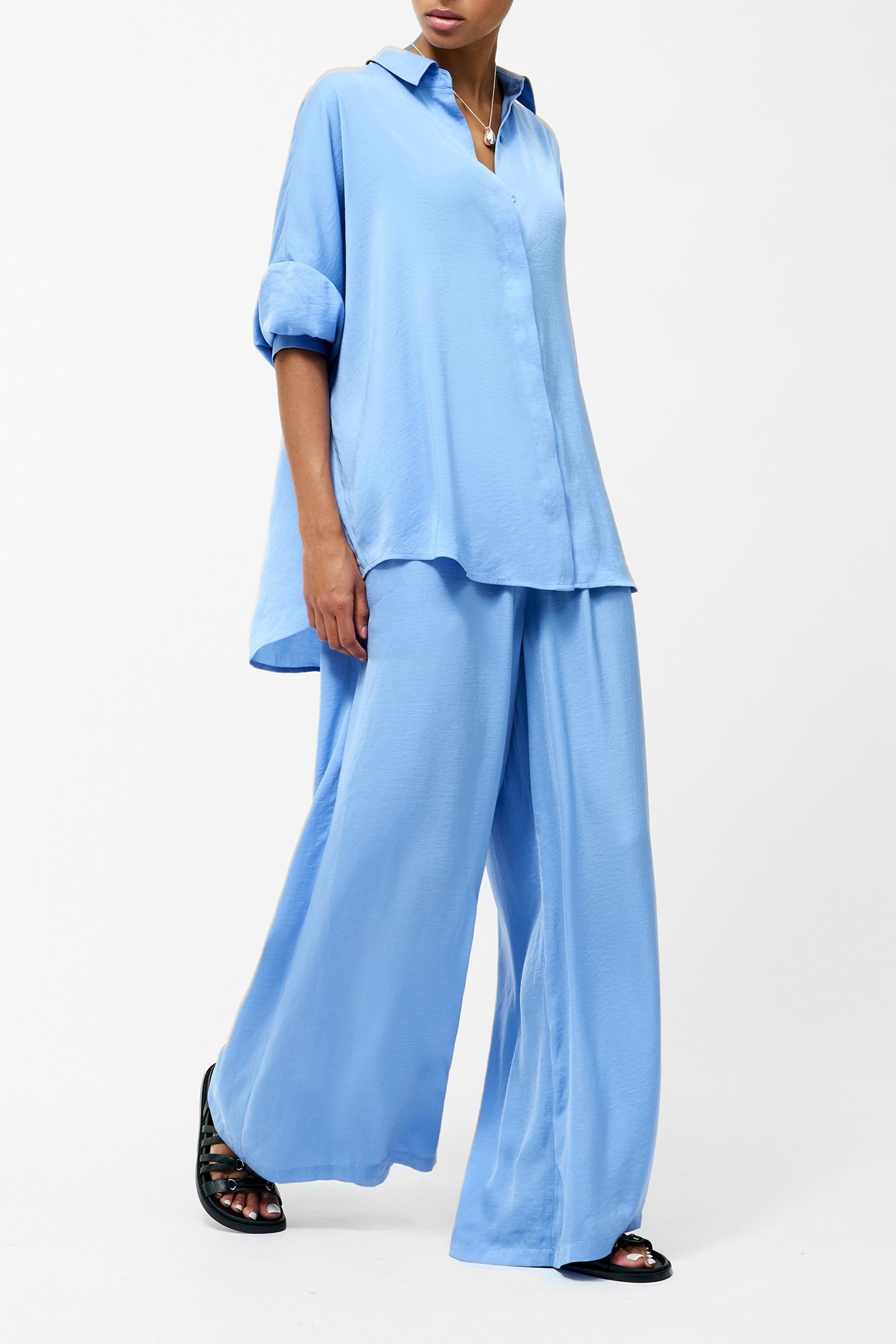 DAMASCO AIR FLOW POLY LS SHIRT CORNFLOWER BLUE 3