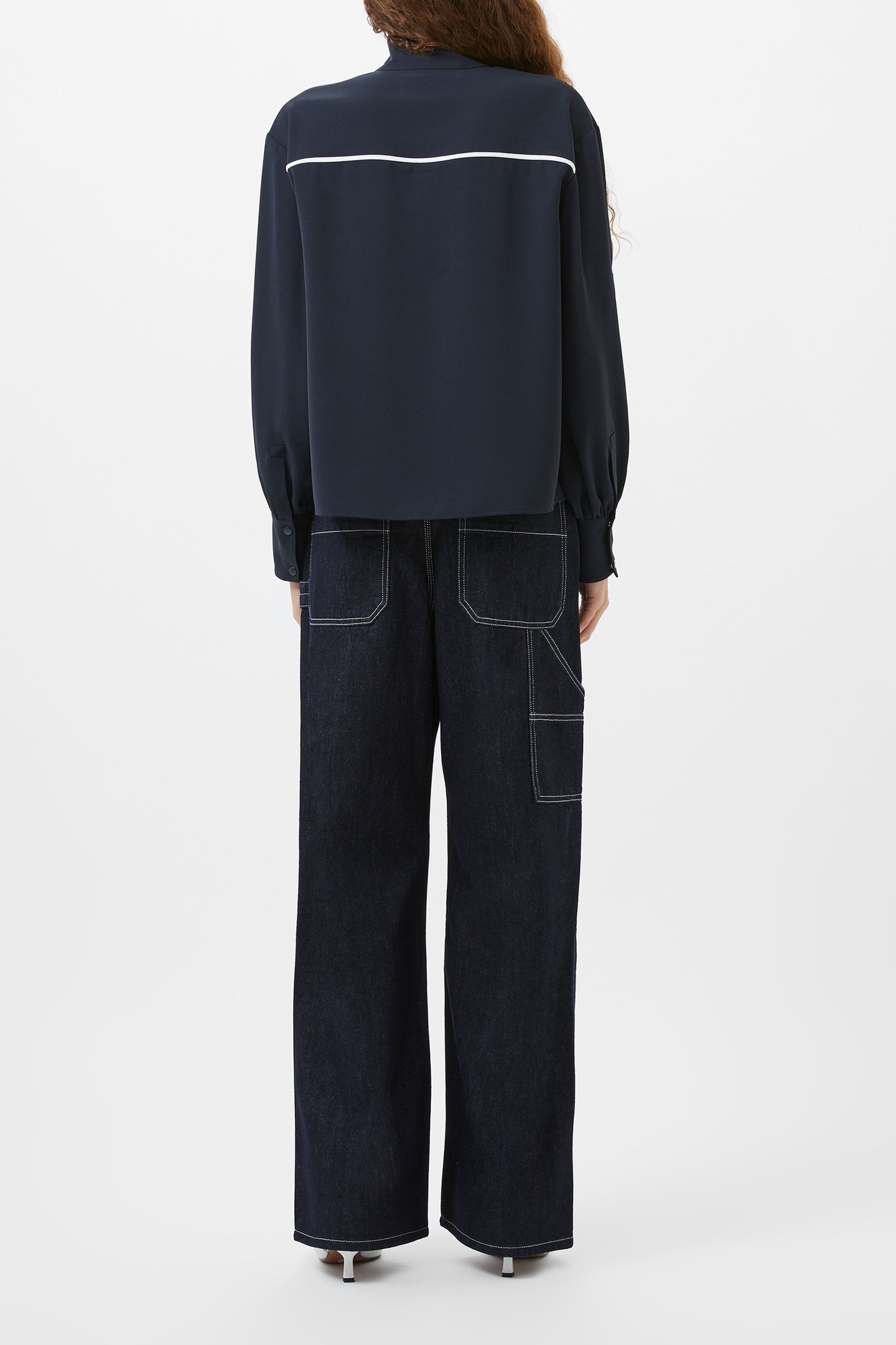 AREZZO CONTRAST SHIRT NAVY/SUMMER WHITE 4