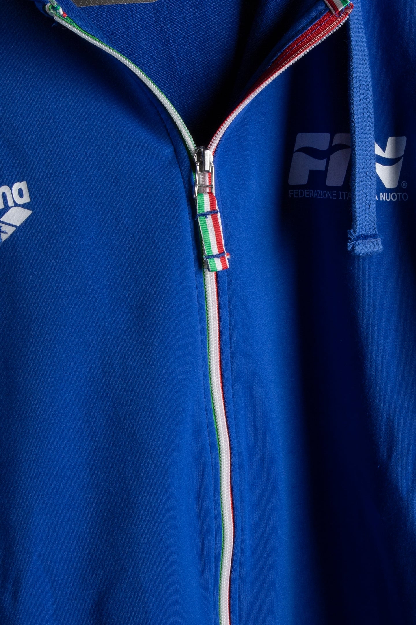 UNISEX HOODED F/Z JACKET FIN II ROYAL,WHITE 4