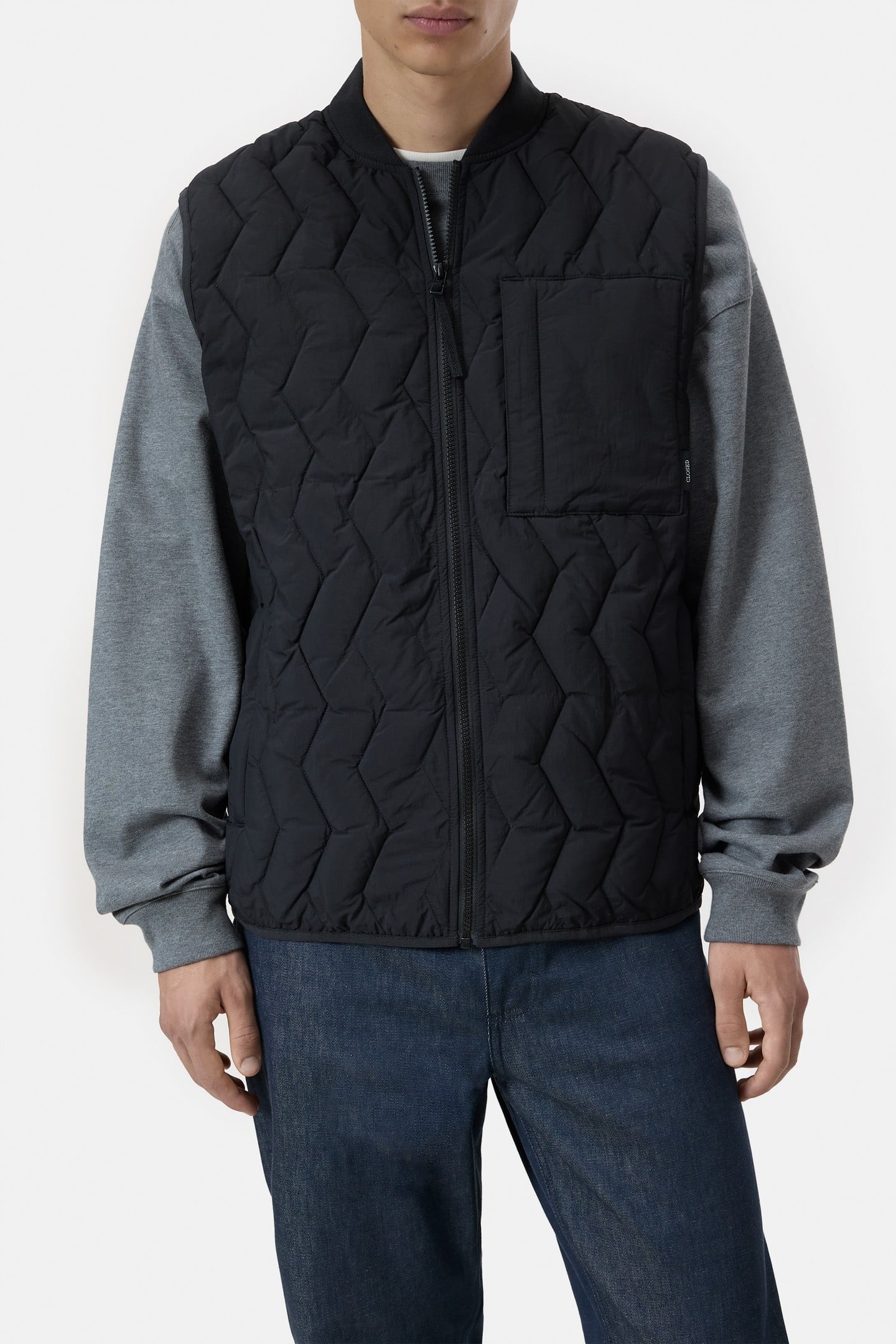 QUILTED VEST BLACK 1
