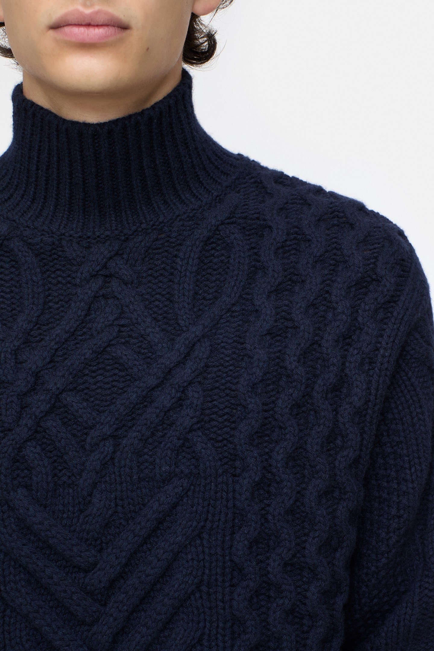 CABLE JUMPER KNITS DARK NIGHT 6