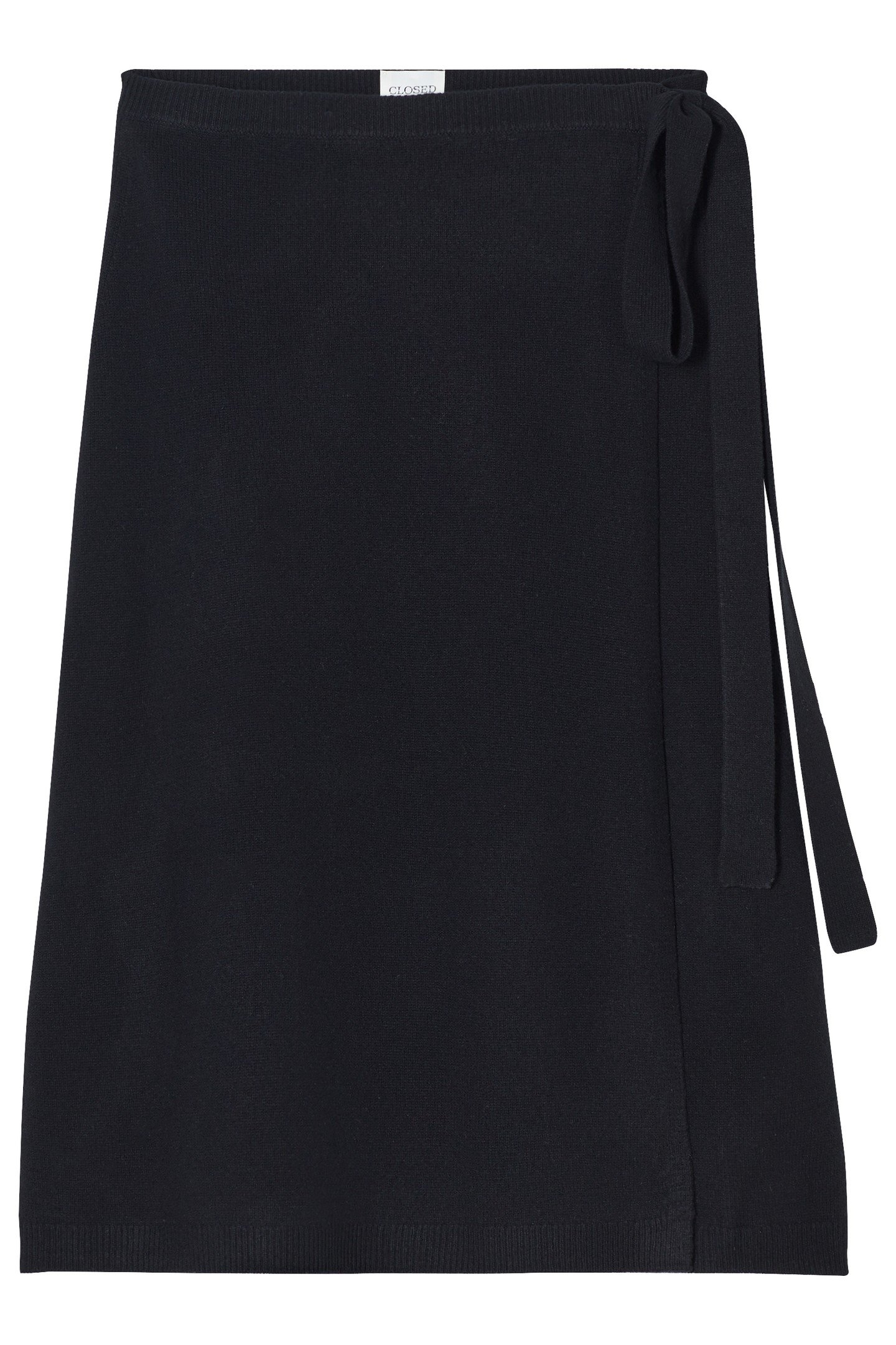 WOOL WRAP SKIRT BLACK 3