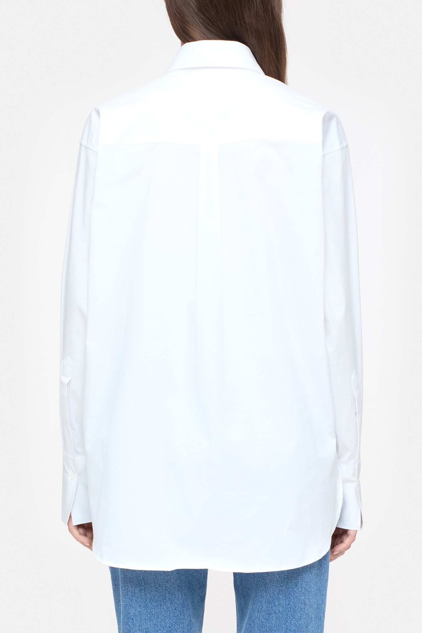 BOXY LONG SLEEVE SHIRT & BLOUSES WHITE 2