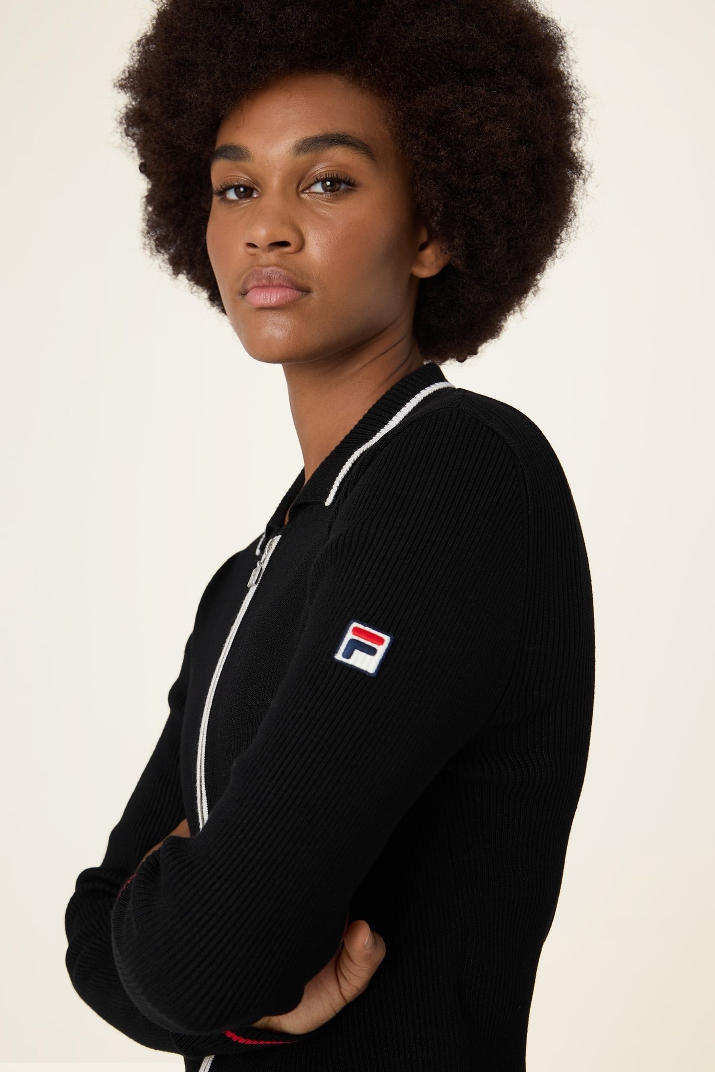SIMONTE SLIM FULL-ZIP KNIT CARDIGAN BLACK 7