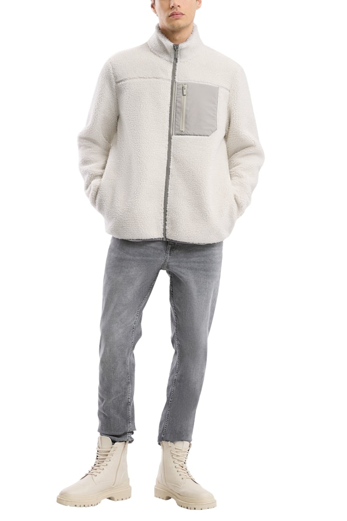 S.OLIVER-QS JACKET OUTDOOR LIGHT GREY 2