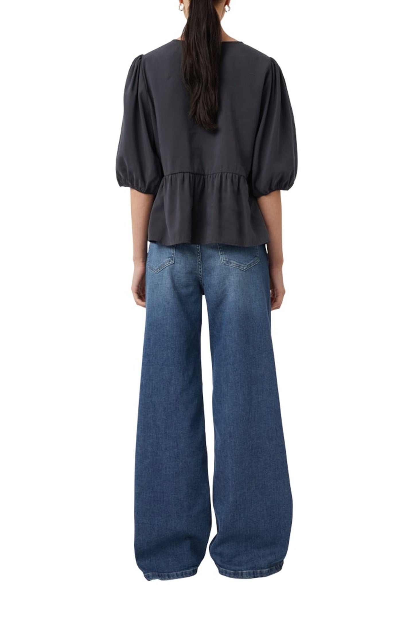 COMMA BLOUSES GREY/BLACK 3