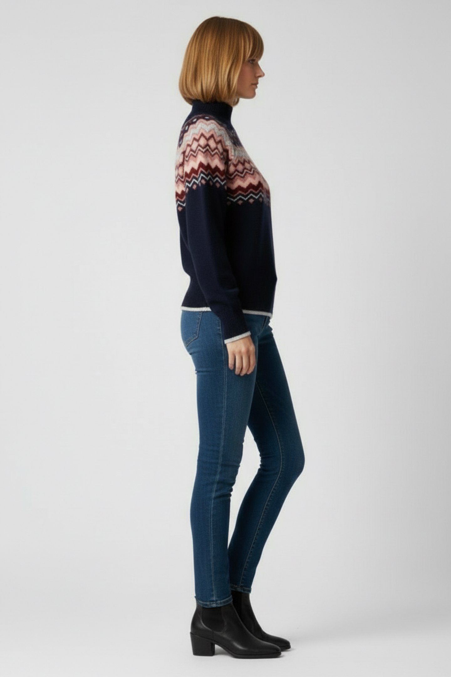 FAIRISLE JUMPER NAVY MULTI 3