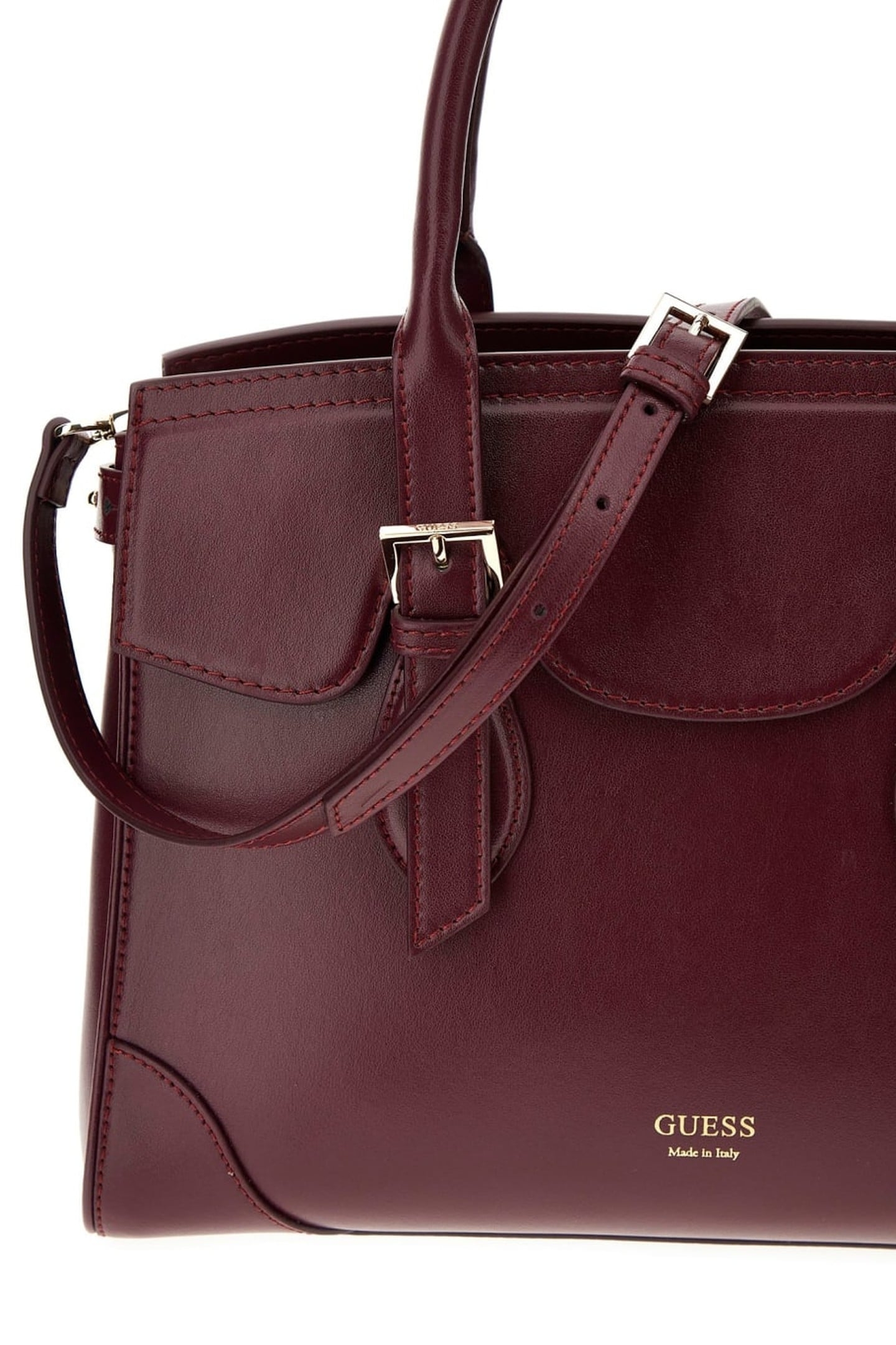 MARCIANO BY GUESS DIANA MAXI SATCHEL MIDNIGHT PLUM 4
