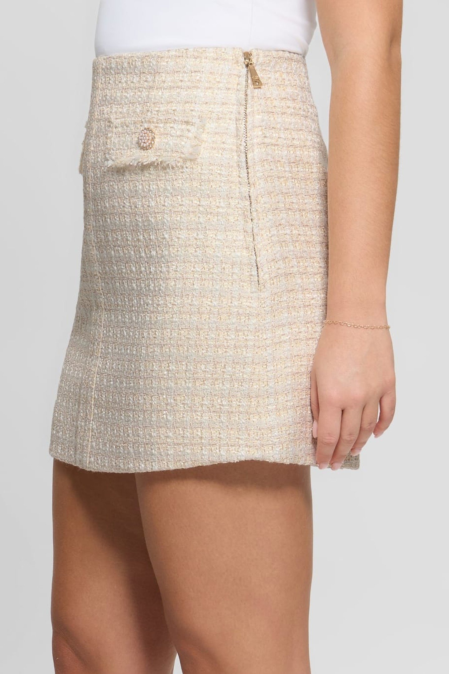 DAPHNEE MINI FLAP SK CREAM TWEED COMBO 3